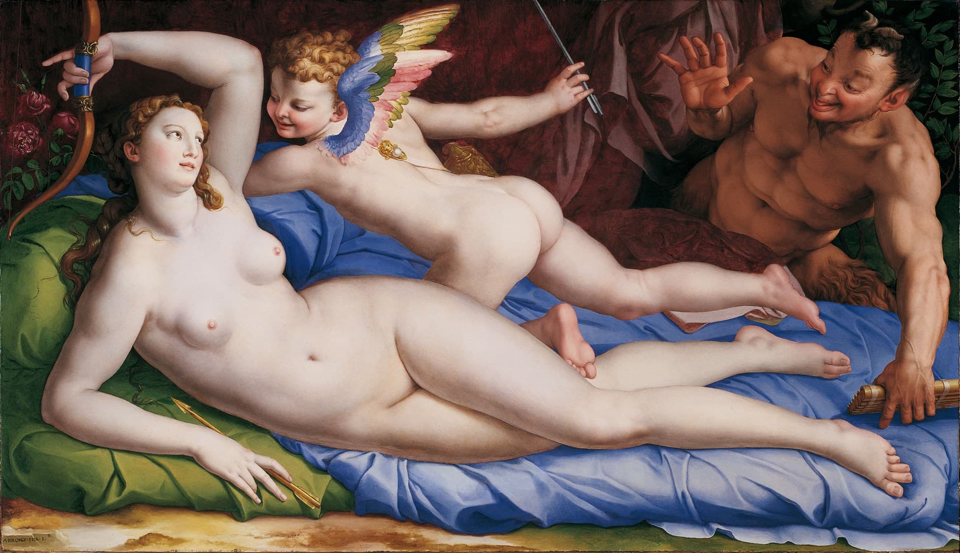 Venus, Cupid, and Satyr