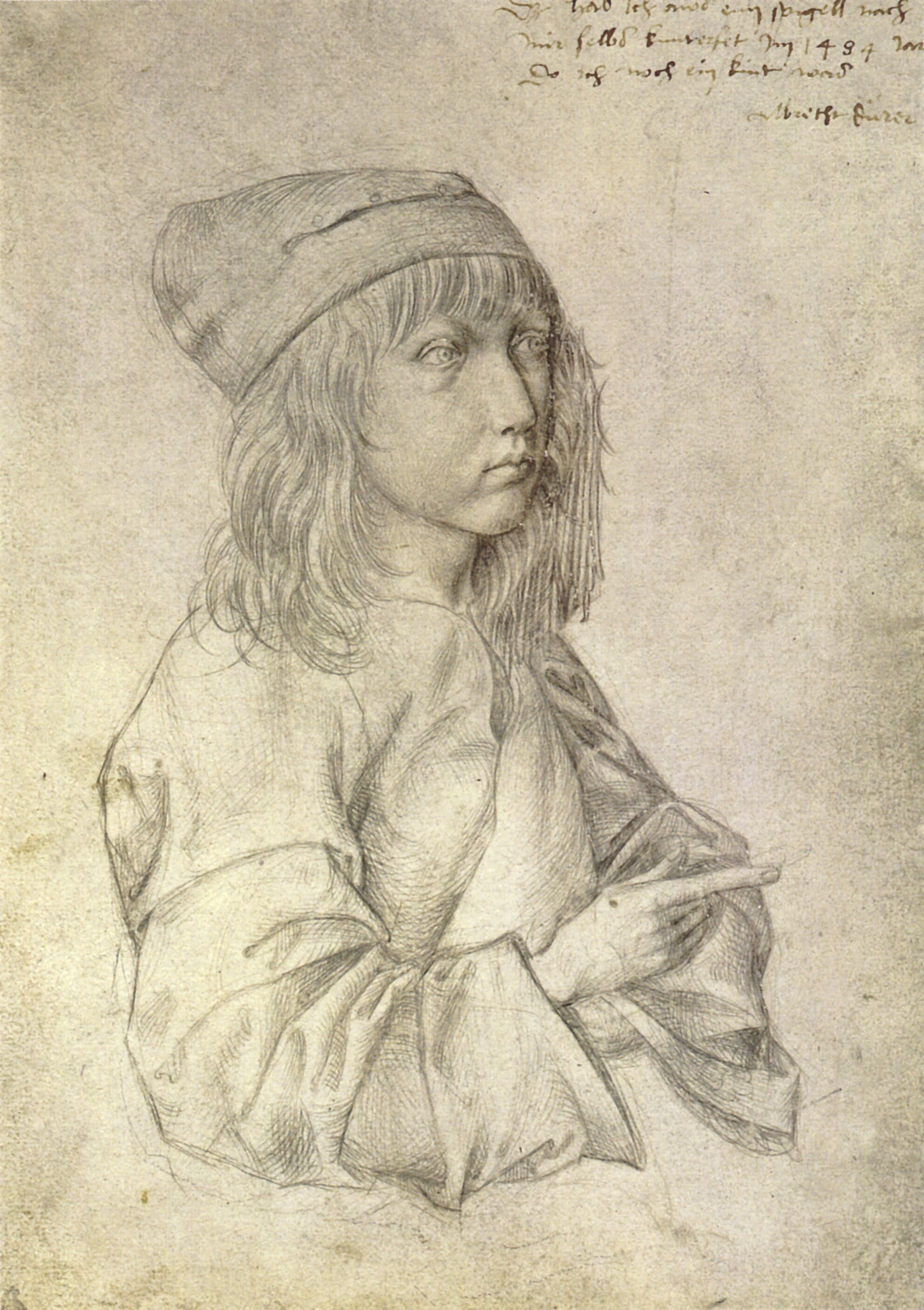 Self-portrait at the age of thirteen