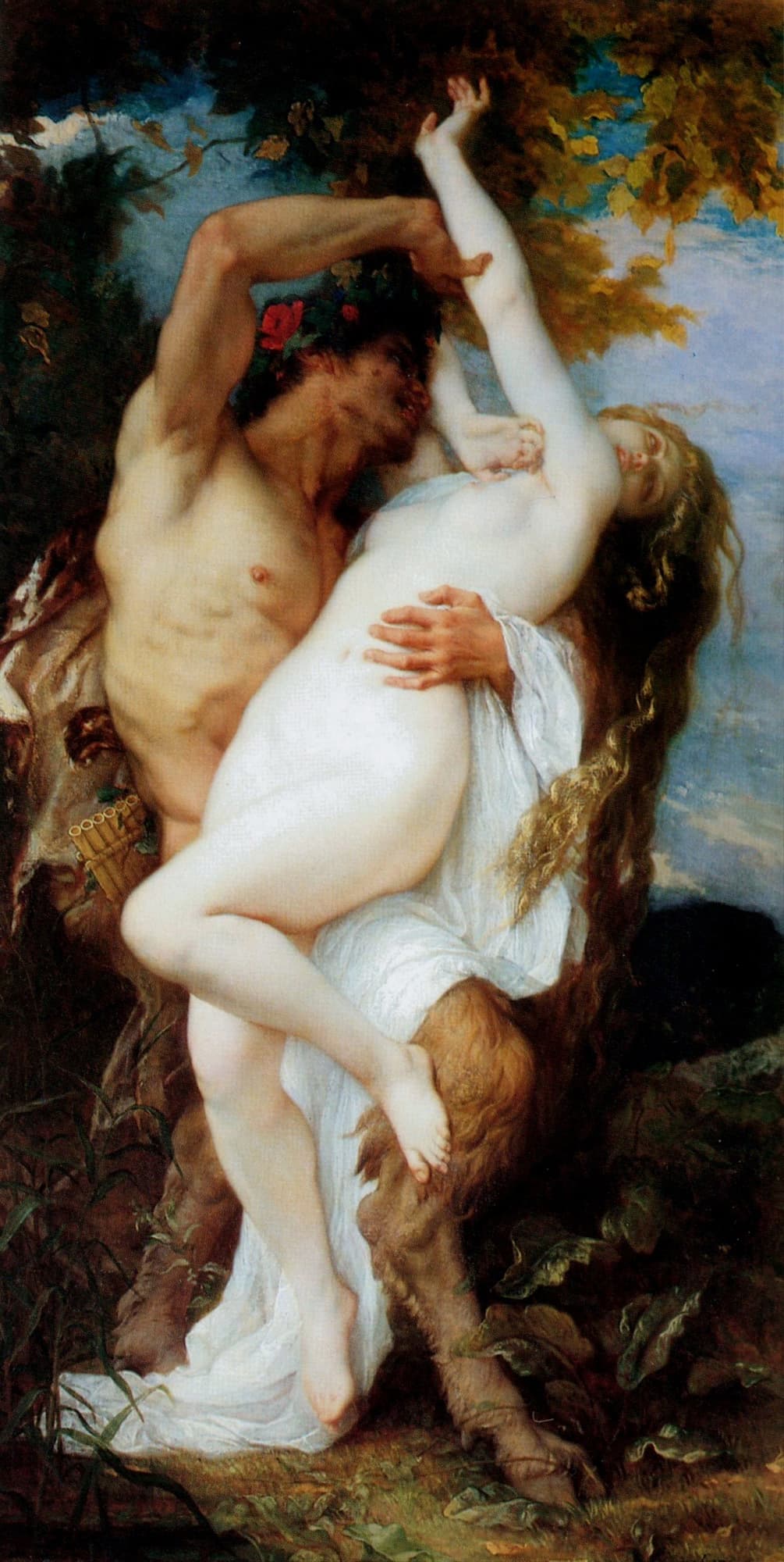 Nymph Abducted by a Satyr