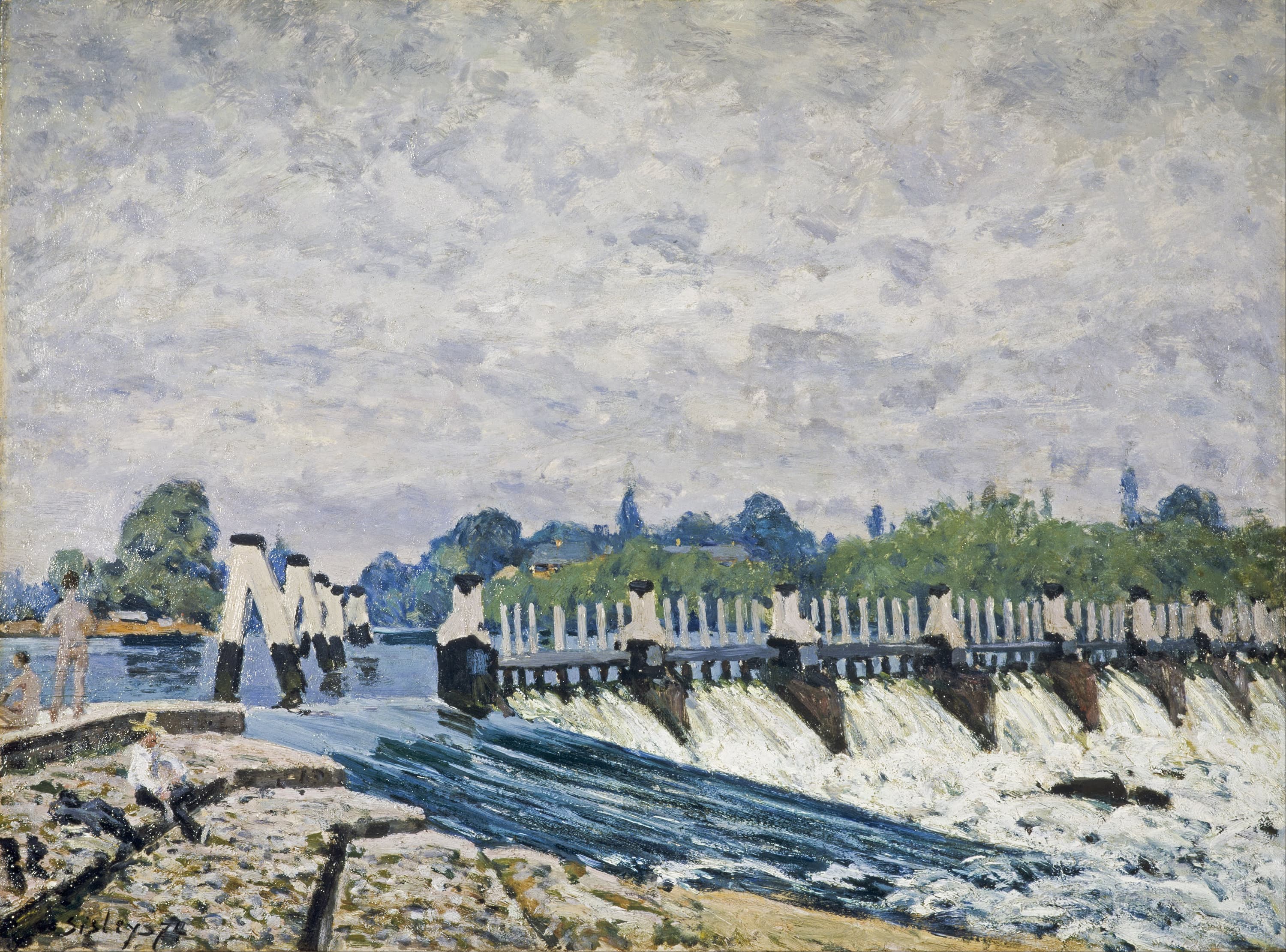 Molesey Weir, Hampton Court
