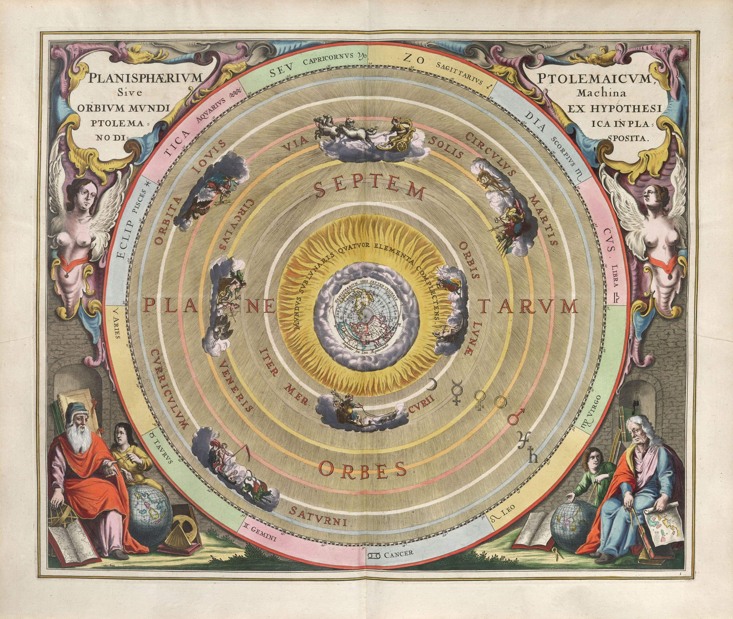 Harmonia Macrocosmica Plate 1 — The Planisphere of Ptolemy