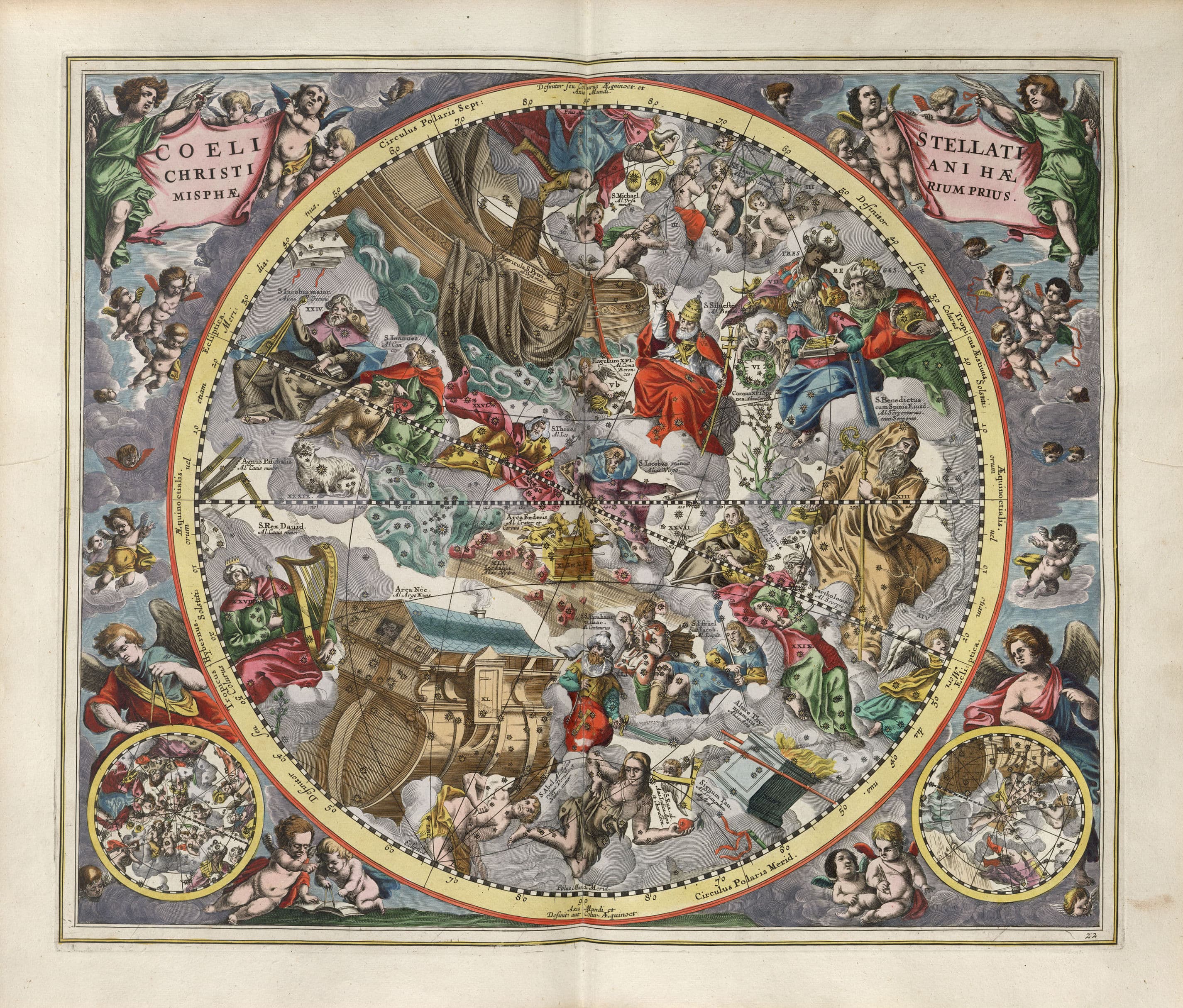Harmonia Macrocosmica Plate 22 — First Hemisphere