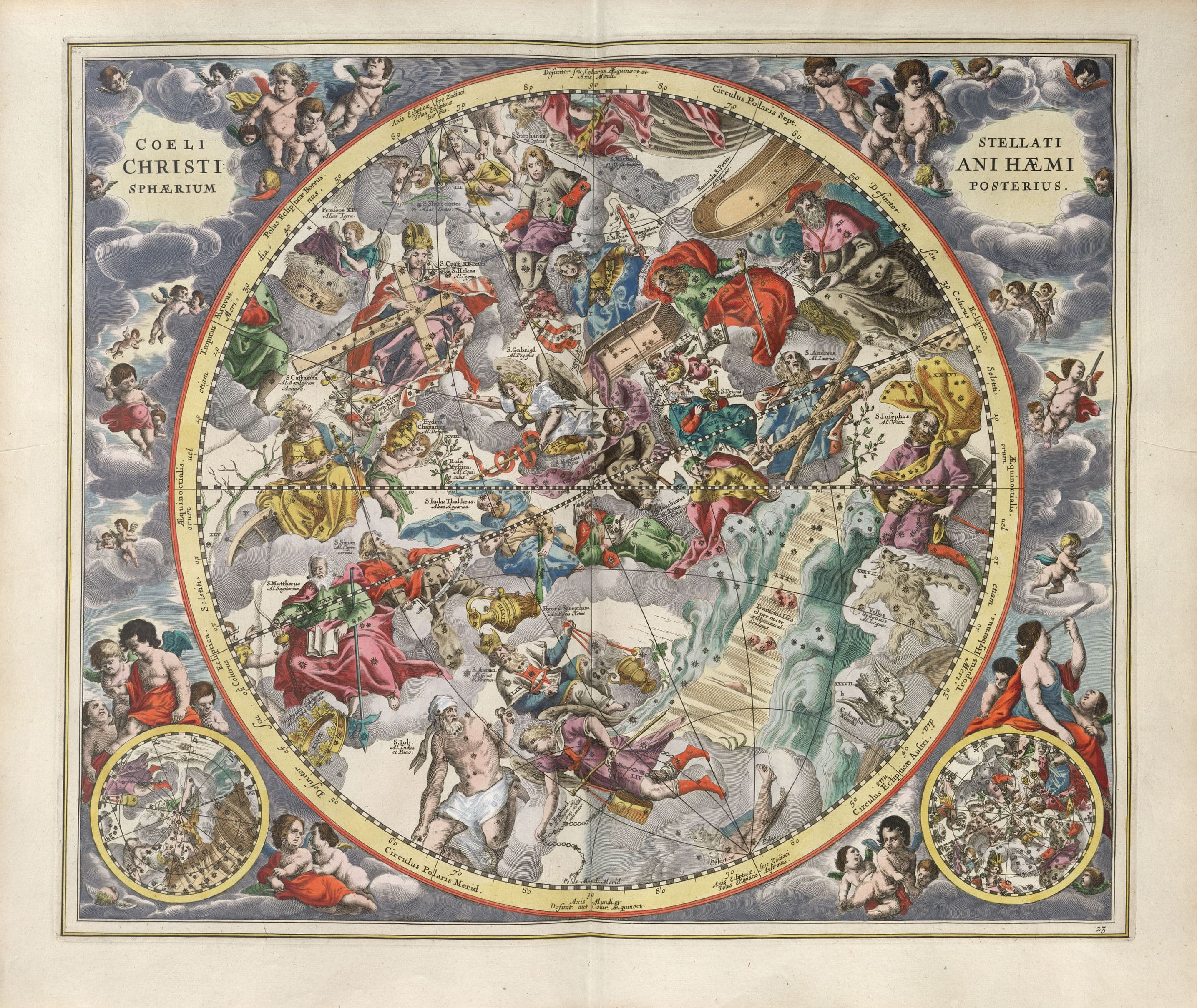 Harmonia Macrocosmica Plate 23 — Second Hemisphere