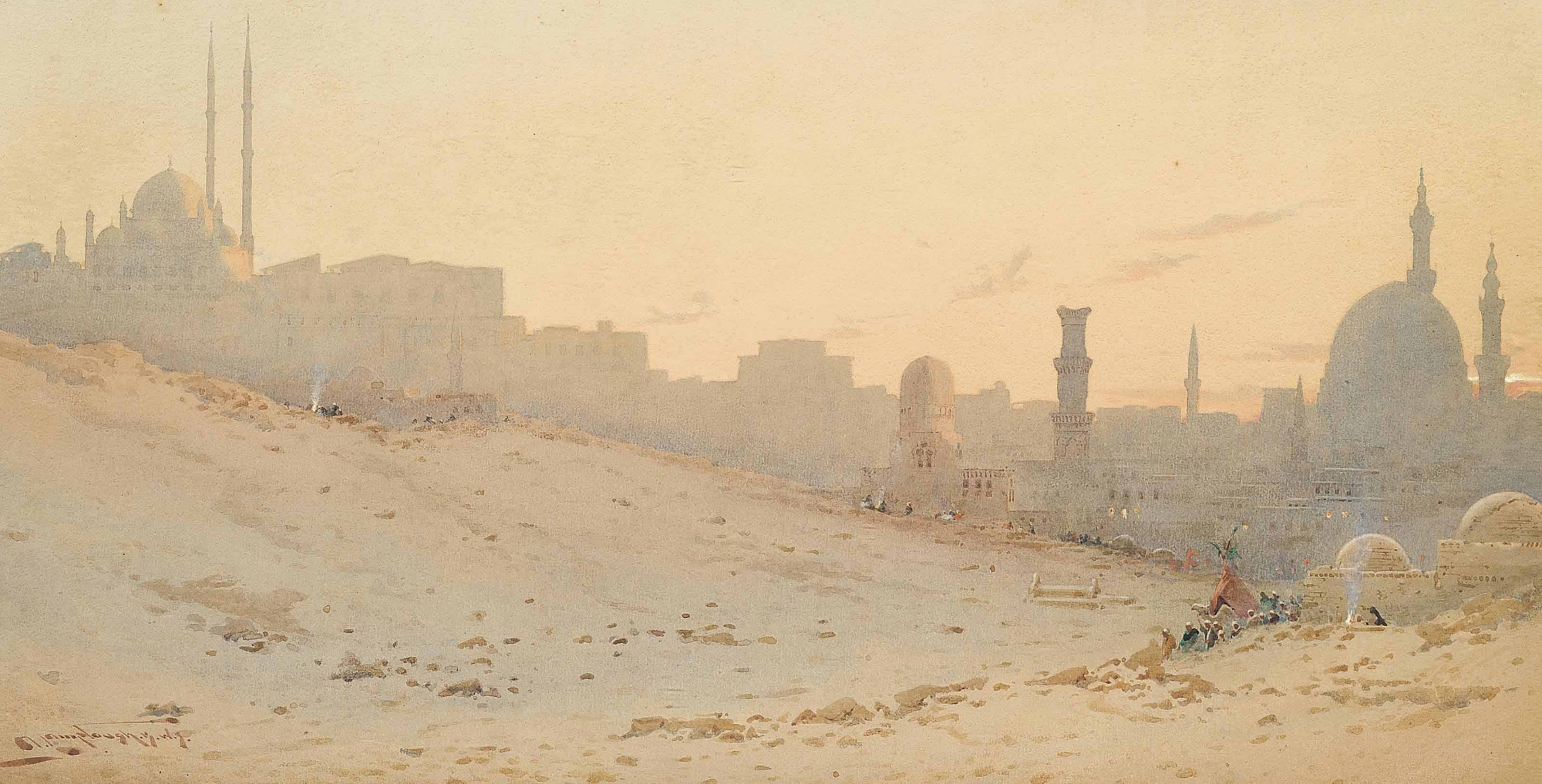 Cairo at dusk, Egypt