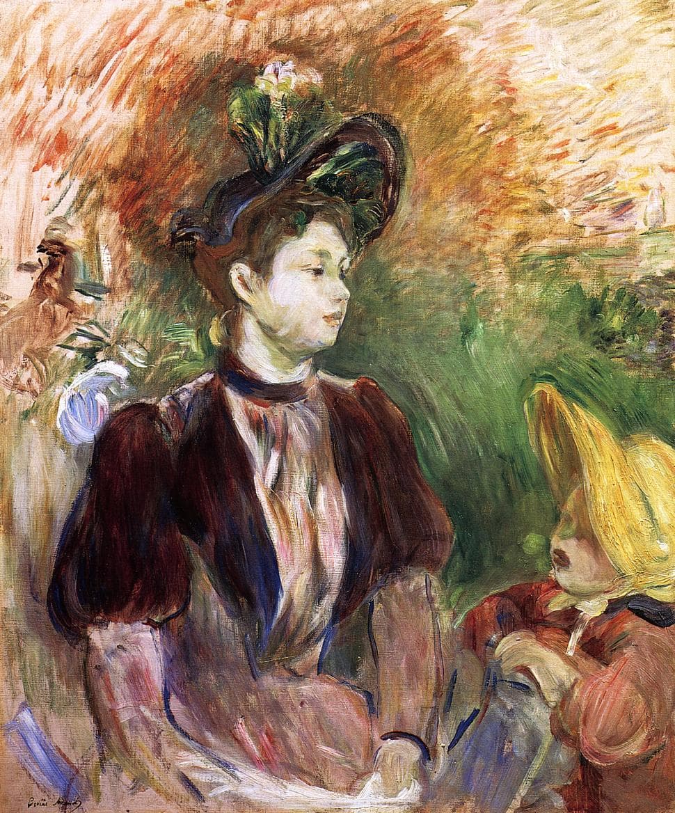 Young Woman and Child Avenue du Bois