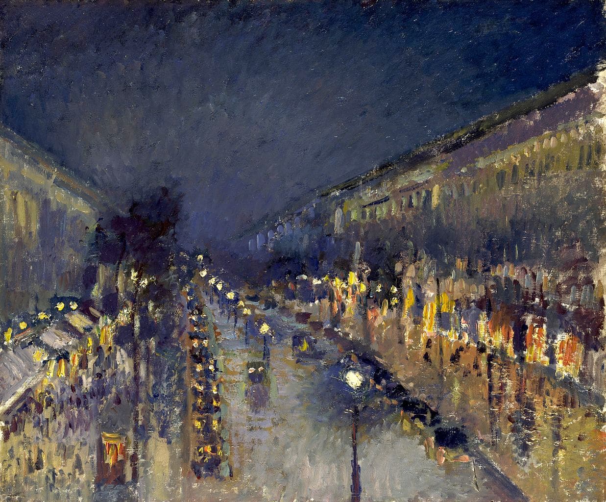 The Boulevard Montmartre at Night