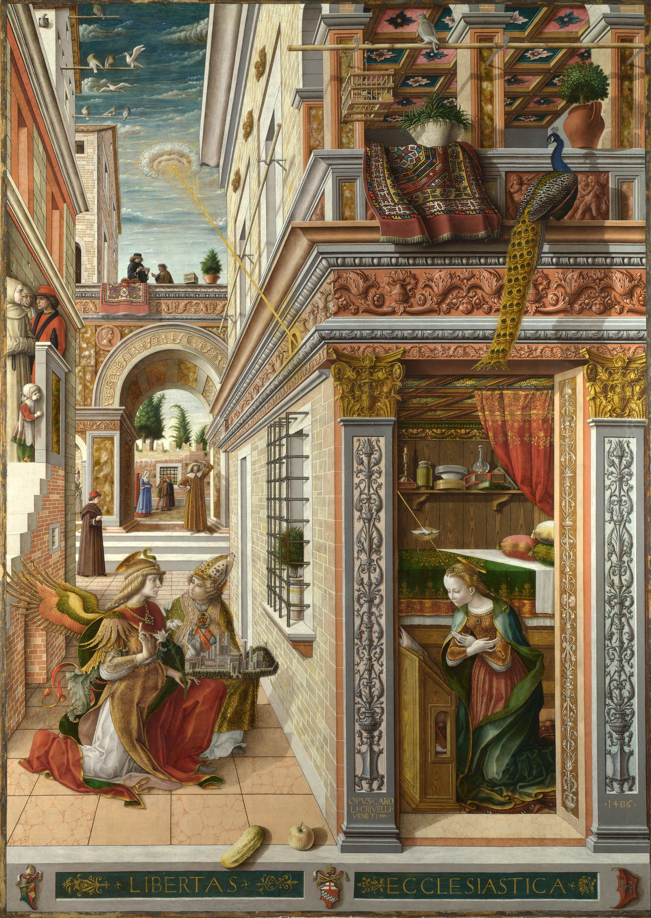 The Annunciation, with St. Emidius