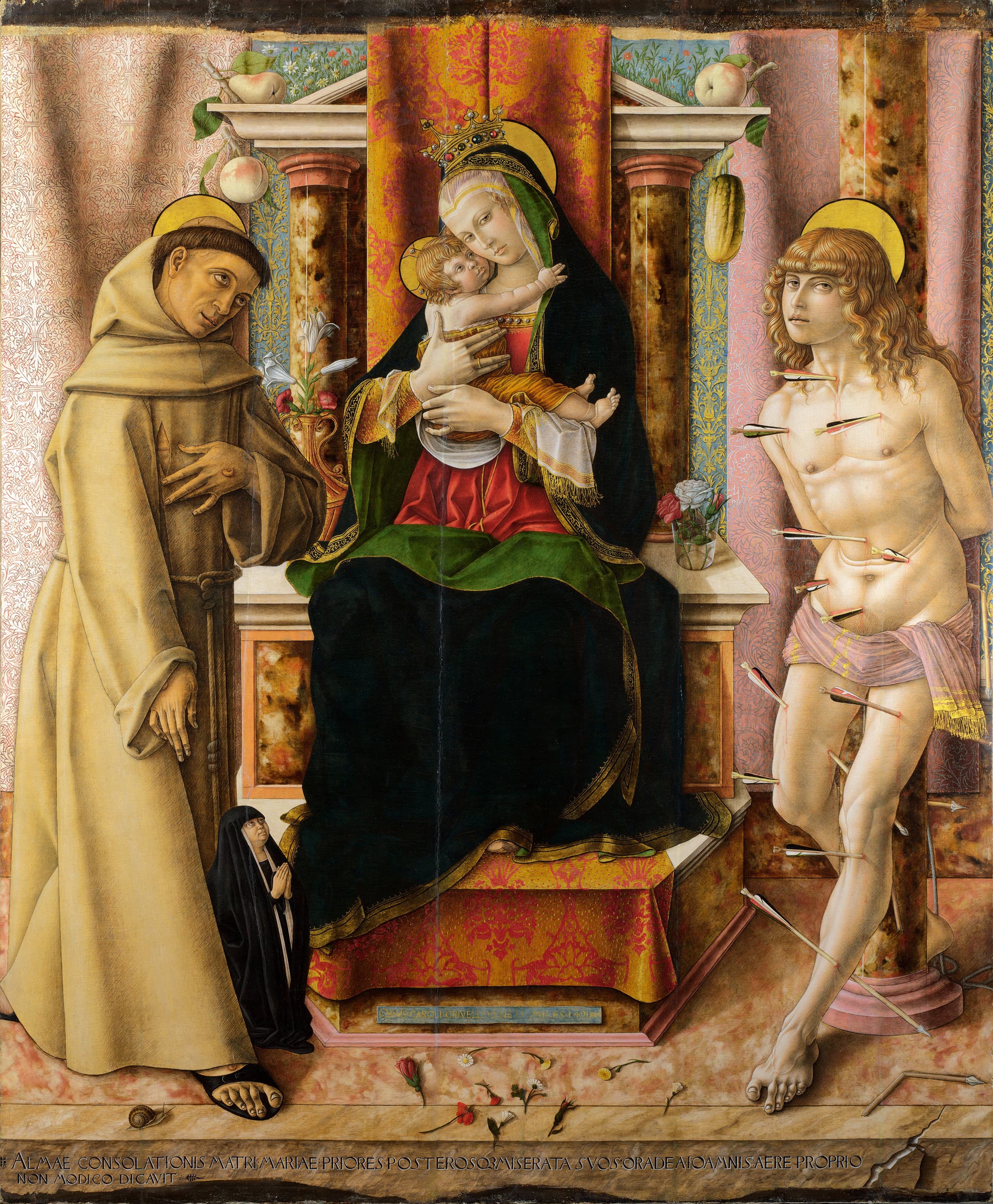 The Virgin and Child with Saints Francis and Sebastian