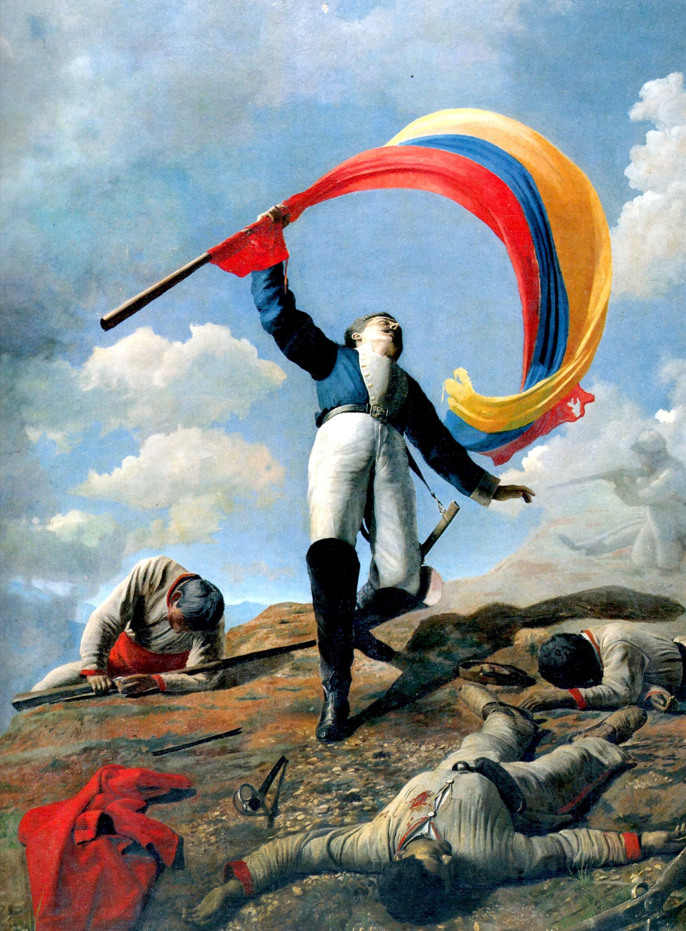 The death of Girardot in Bárbula