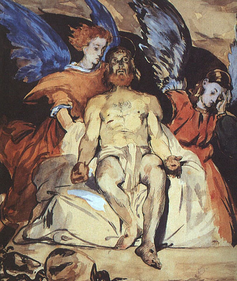 Study for: Dead Christ with Angels