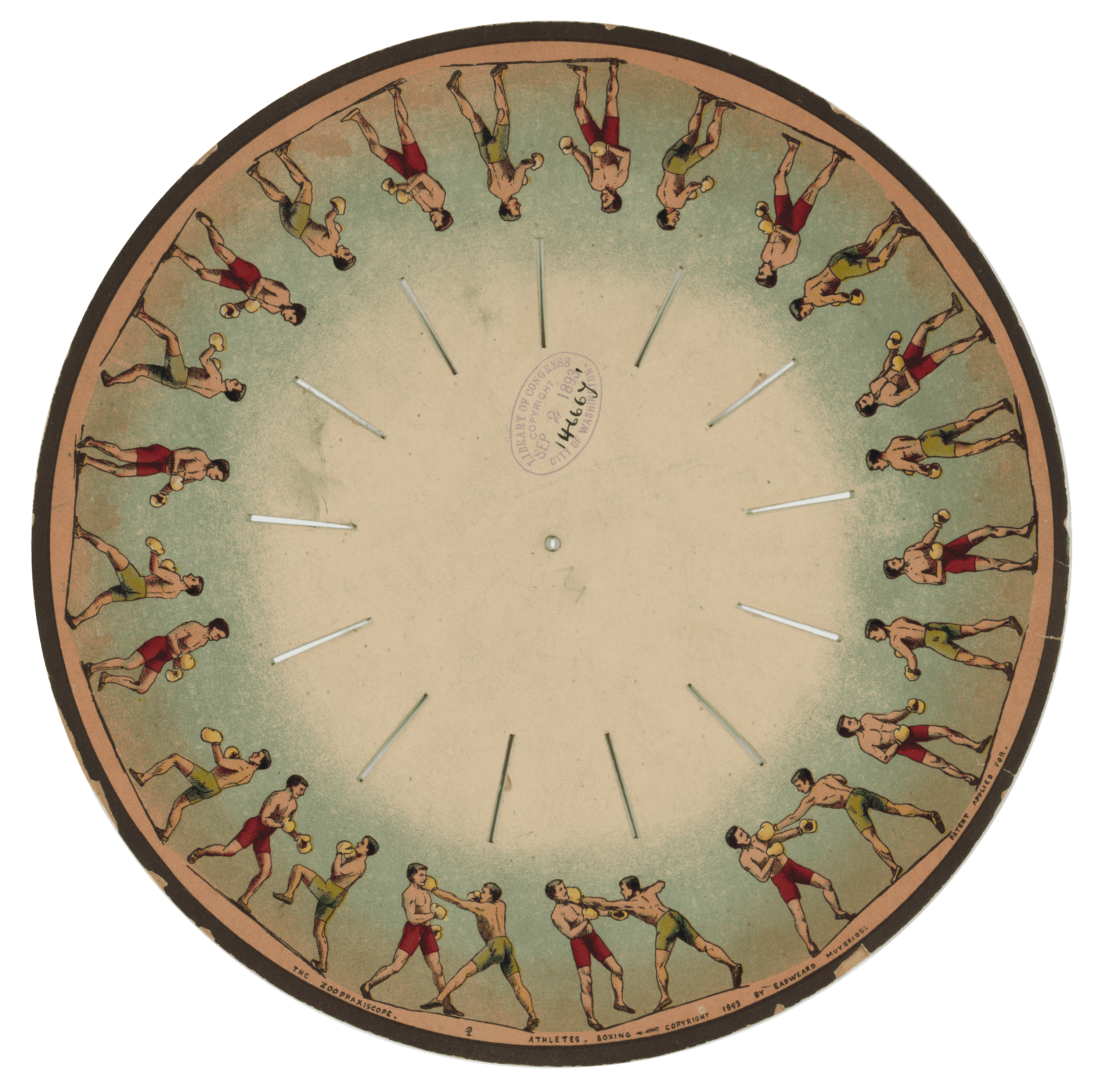 Zoopraxiscope, Athletes Boxing
