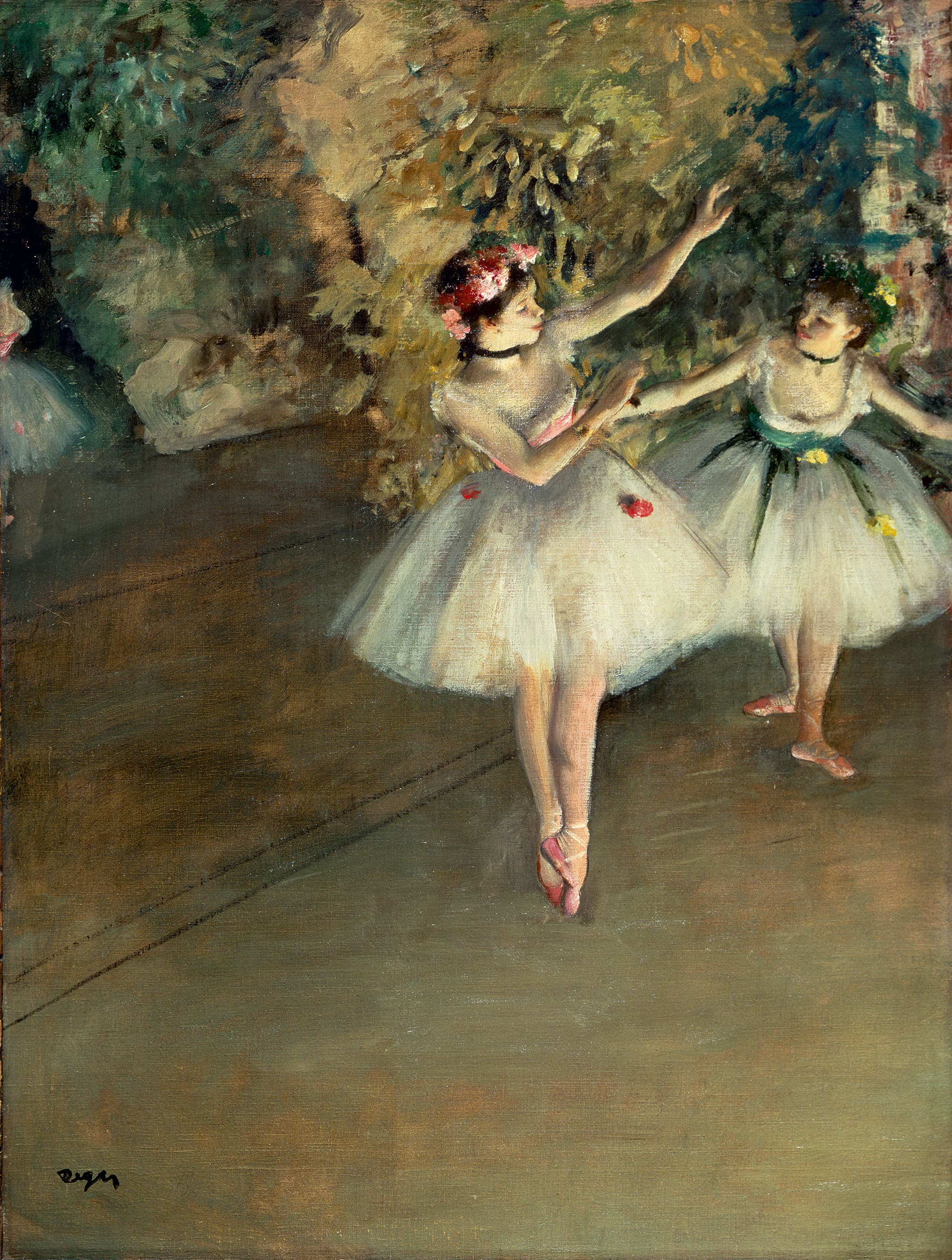 Two Dancers on a Stage