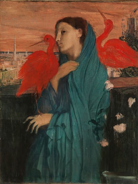 Young Woman with Ibis