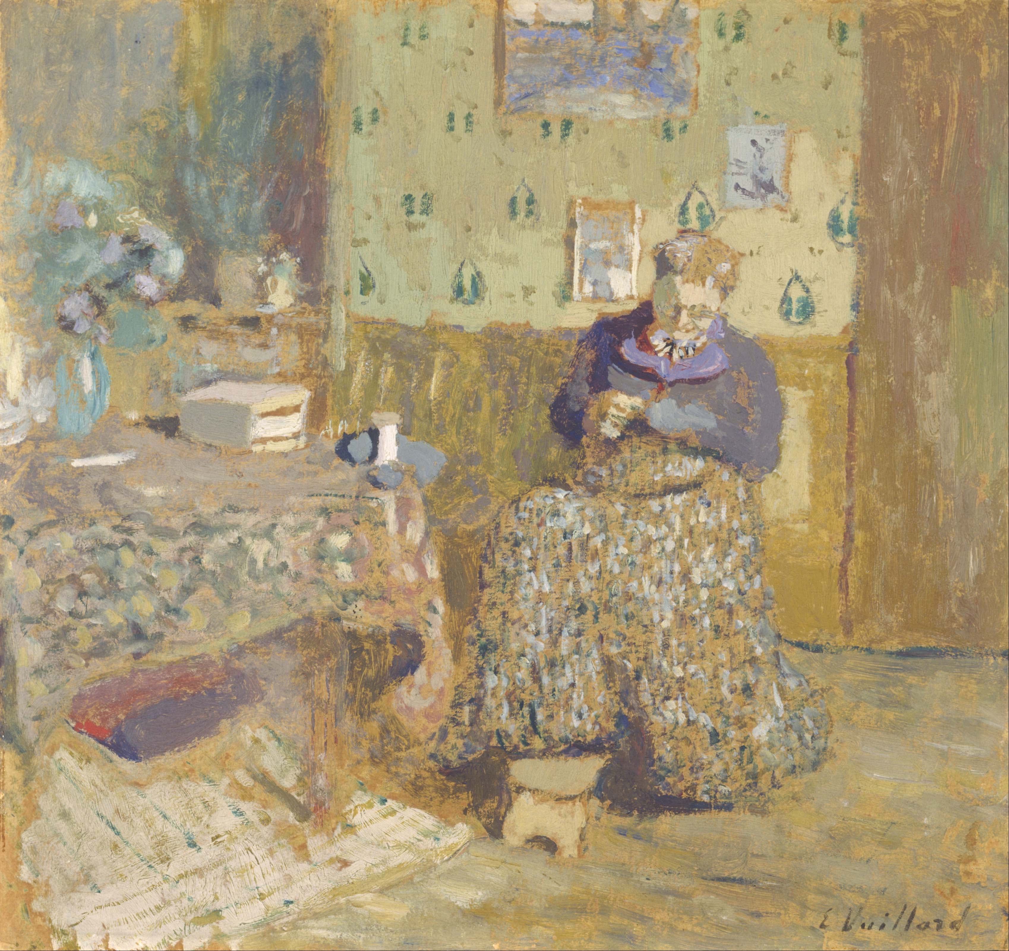 Madame Vuillard Sewing
