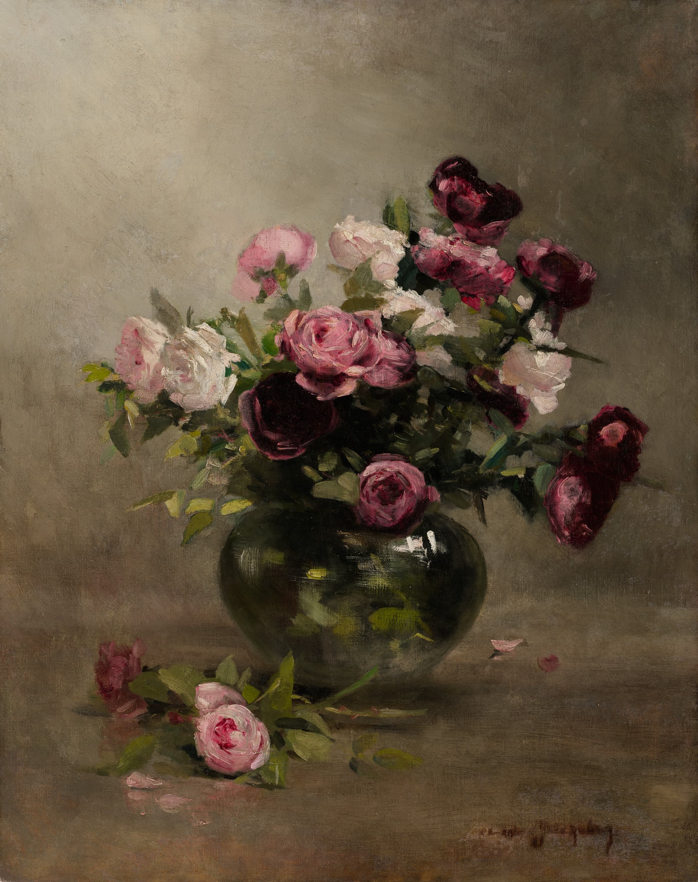 Vase of Roses