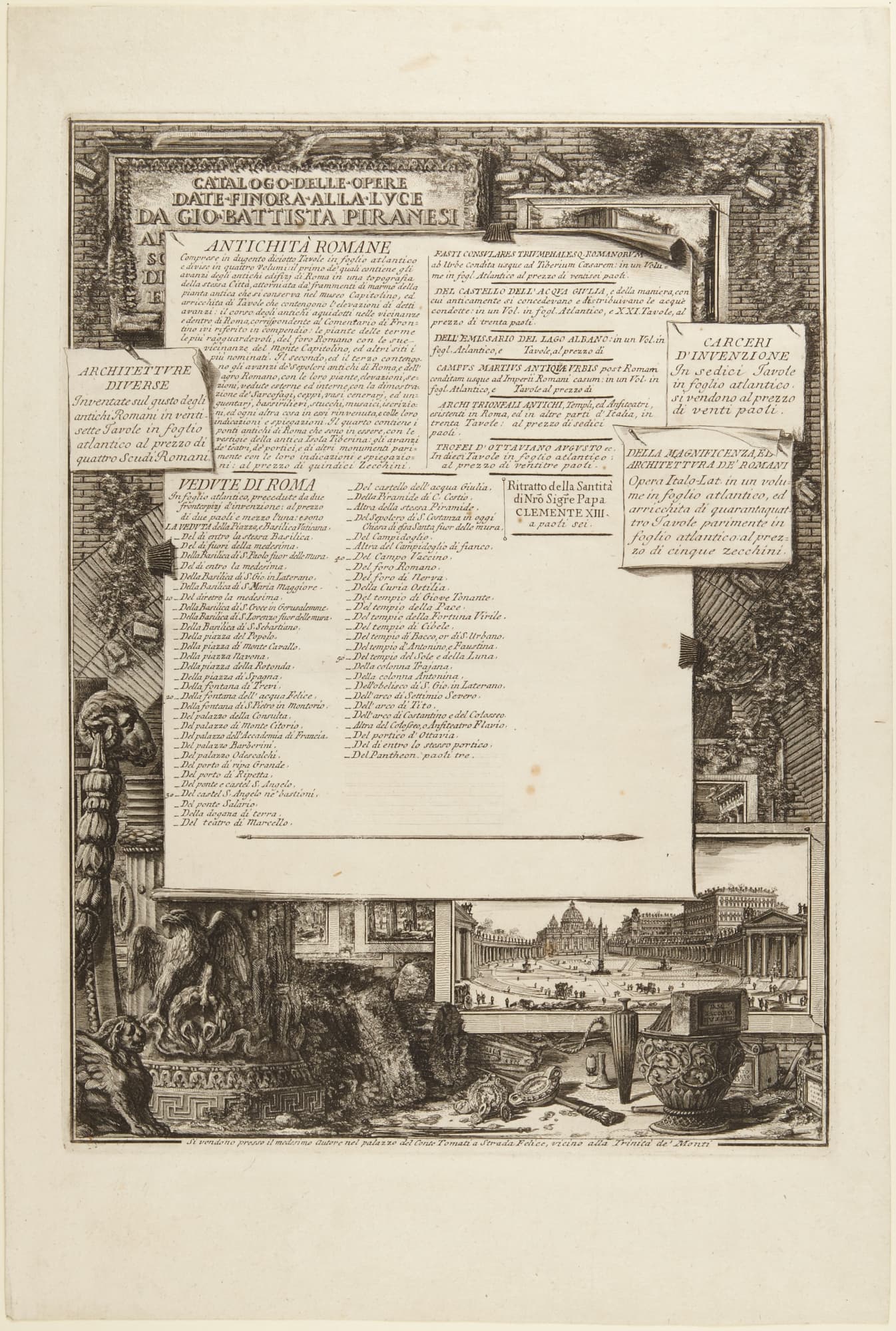 Catalogo delle Opere