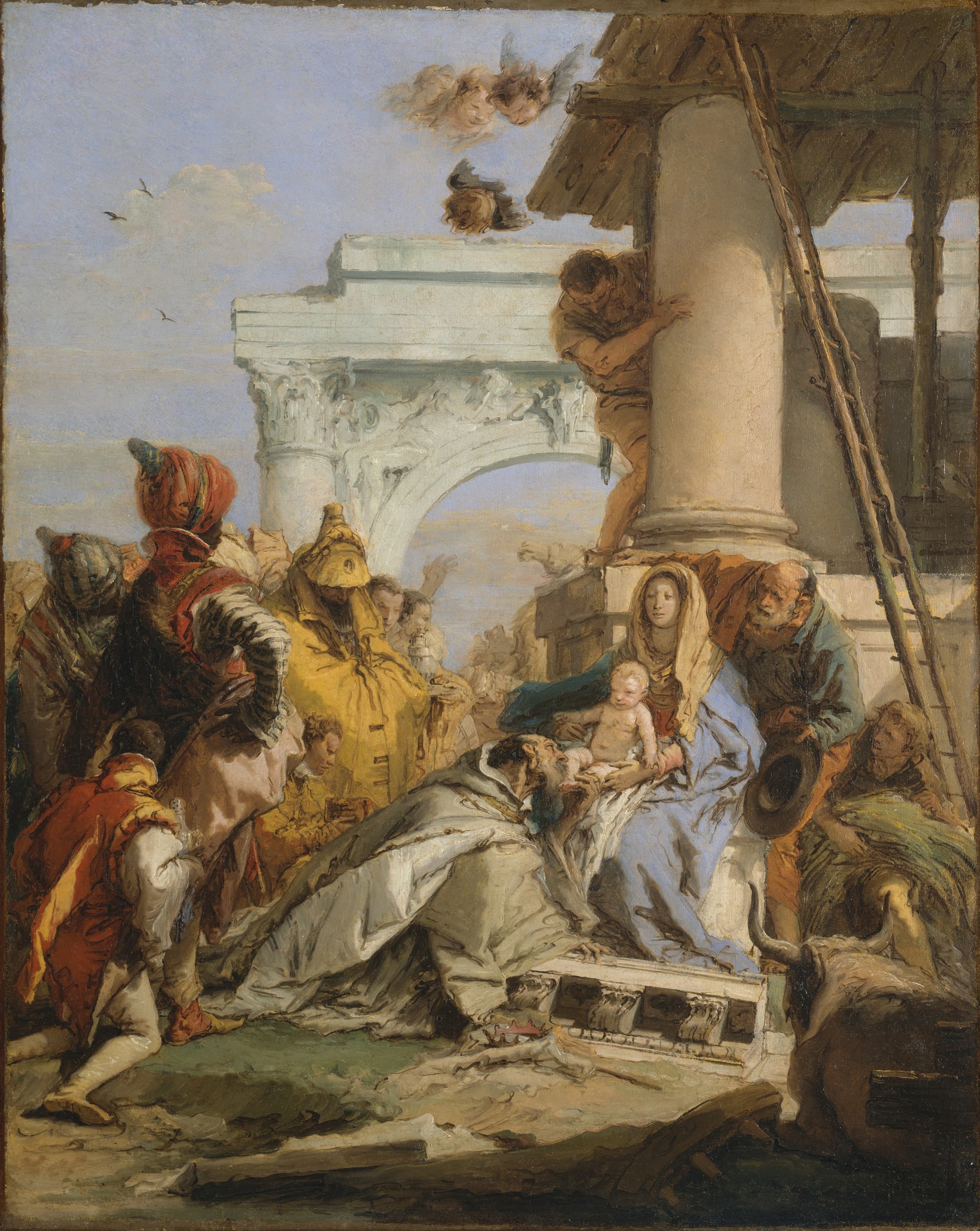 Sketch for the Adoration of the Magi