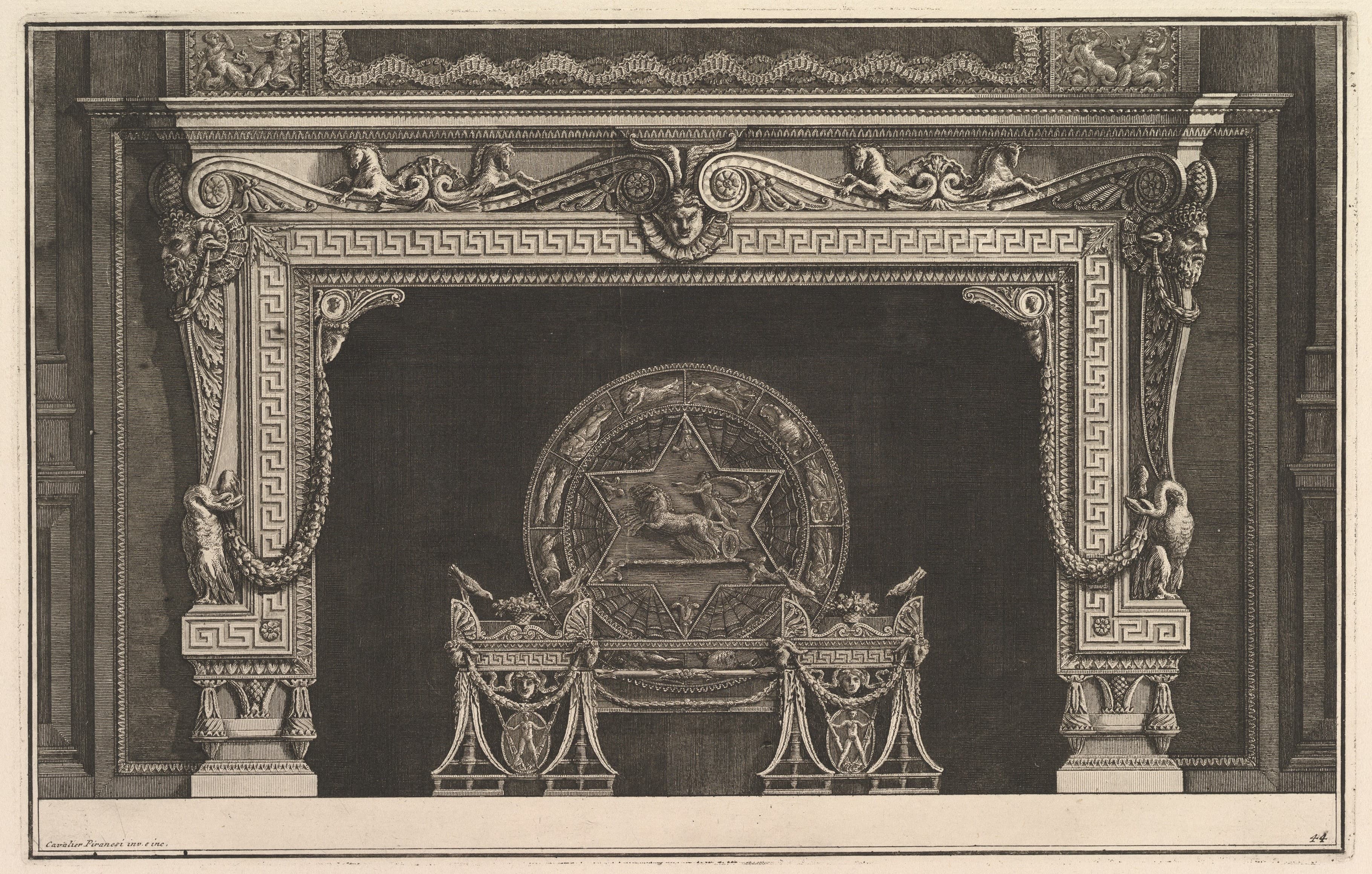 Chimneypiece in Greek Style