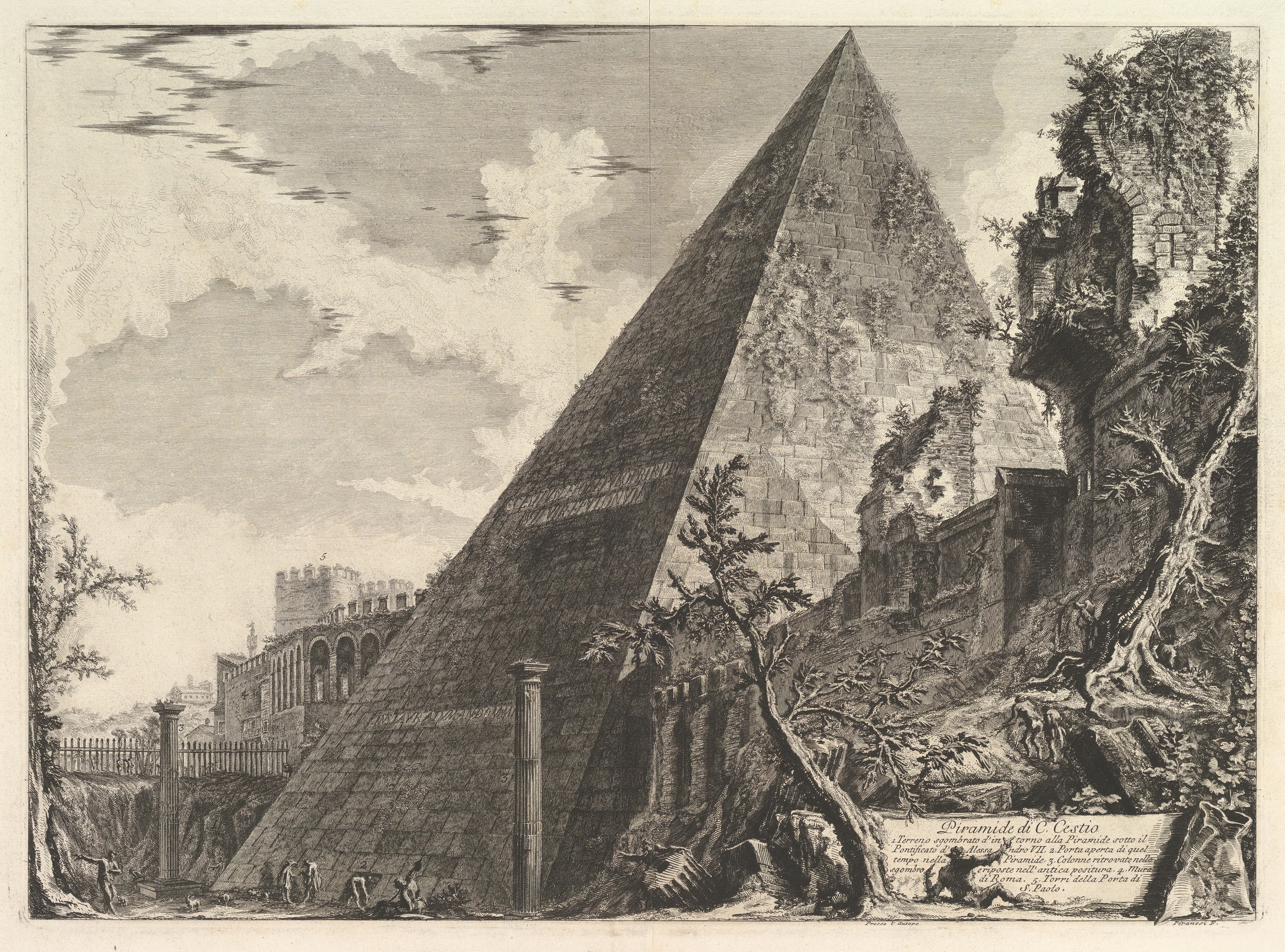 The Pyramid of Caius Cestius