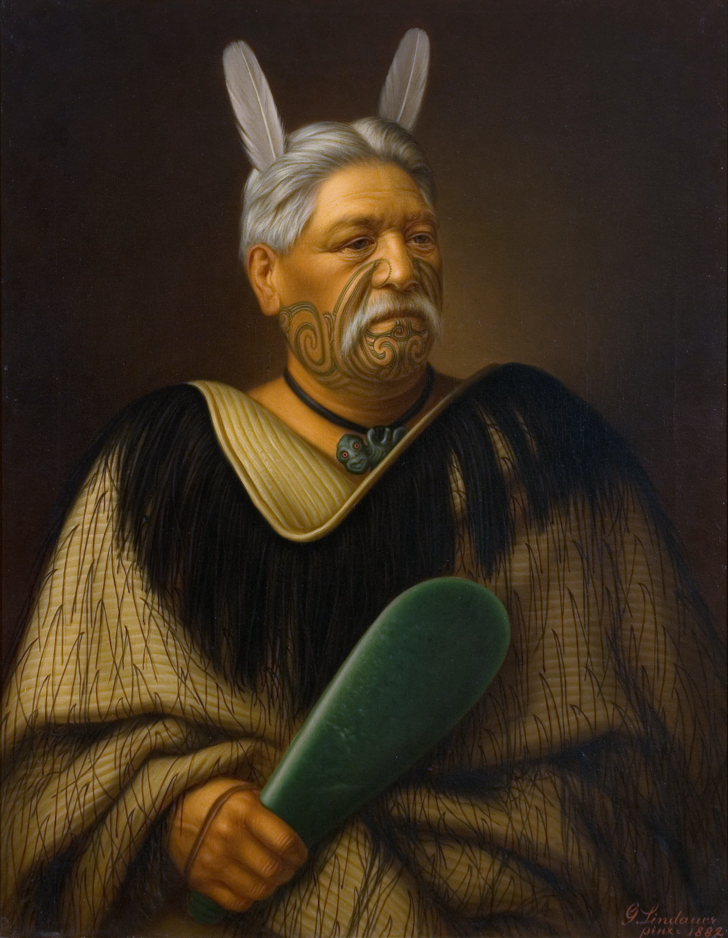 Portrait of Wahanui Reihana Te Huatare