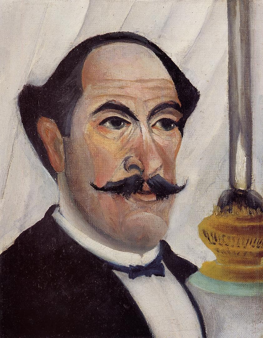 Self-portrait of the Artist with a Lamp