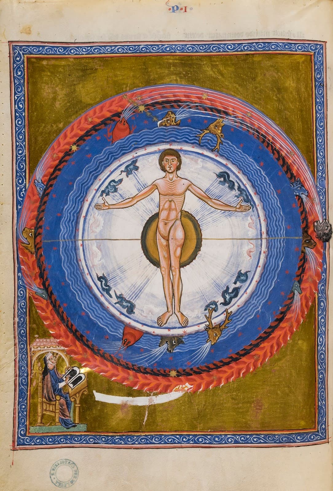 Book of Divine Works, Part 1, Vision 3: Macrocosm of Winds, Microcosm
of Humors