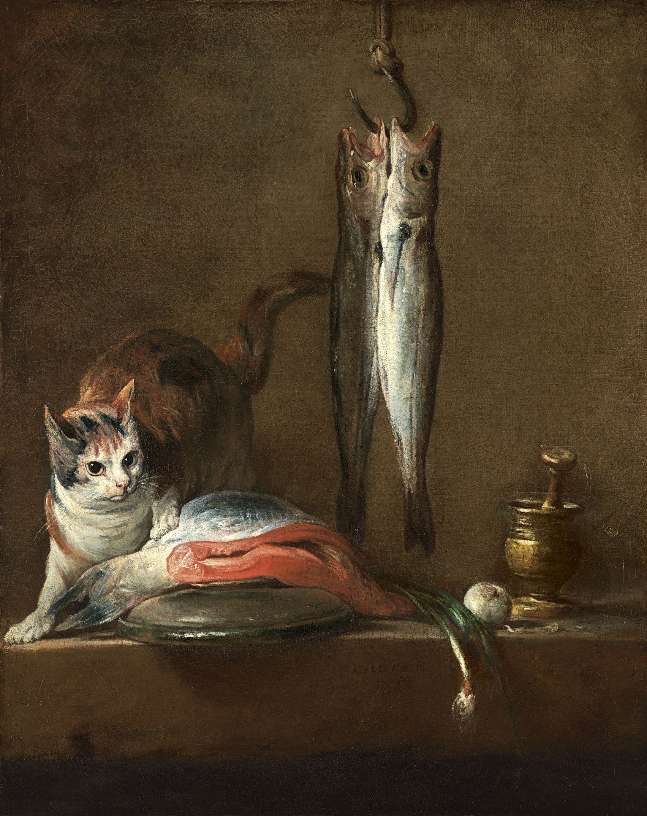 Still Life With Cat and Fish
