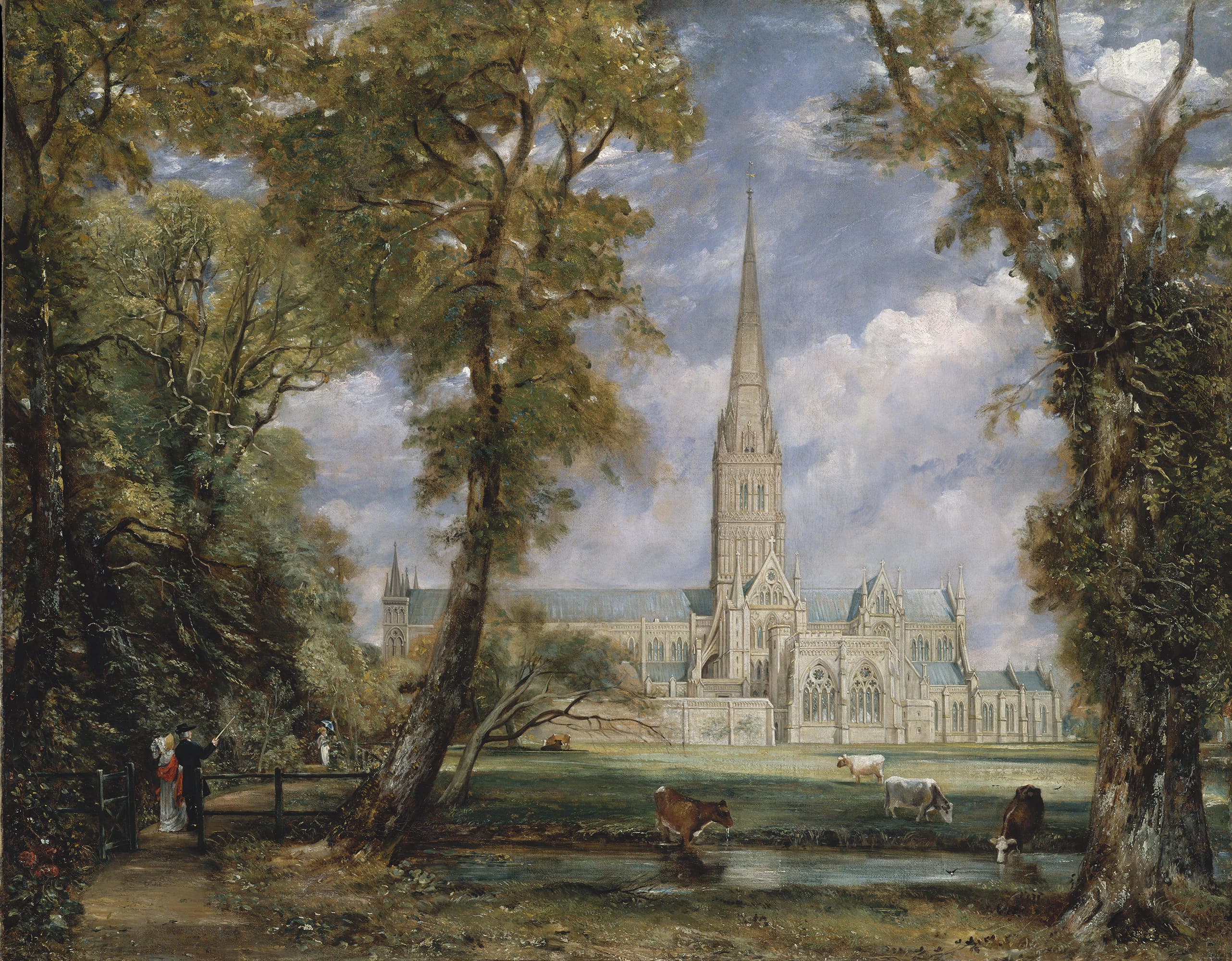 Salisbury Cathedral from the Bishop's Grounds
