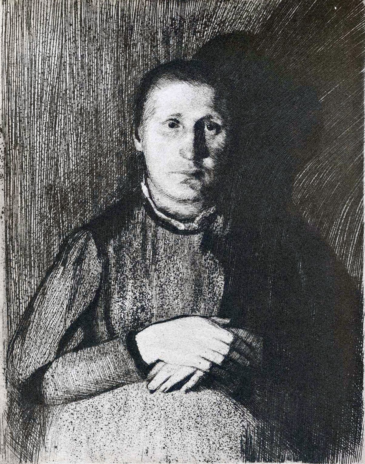 Pregnant Woman with Folded Hands