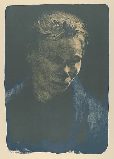 Working Woman with Blue Shawl