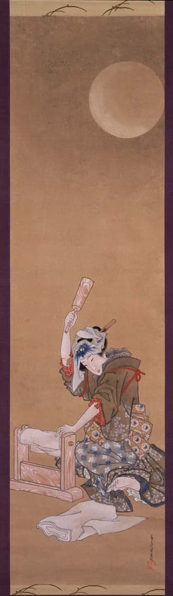 Kinuta: Beauty Fulling Cloth in the Moonlight