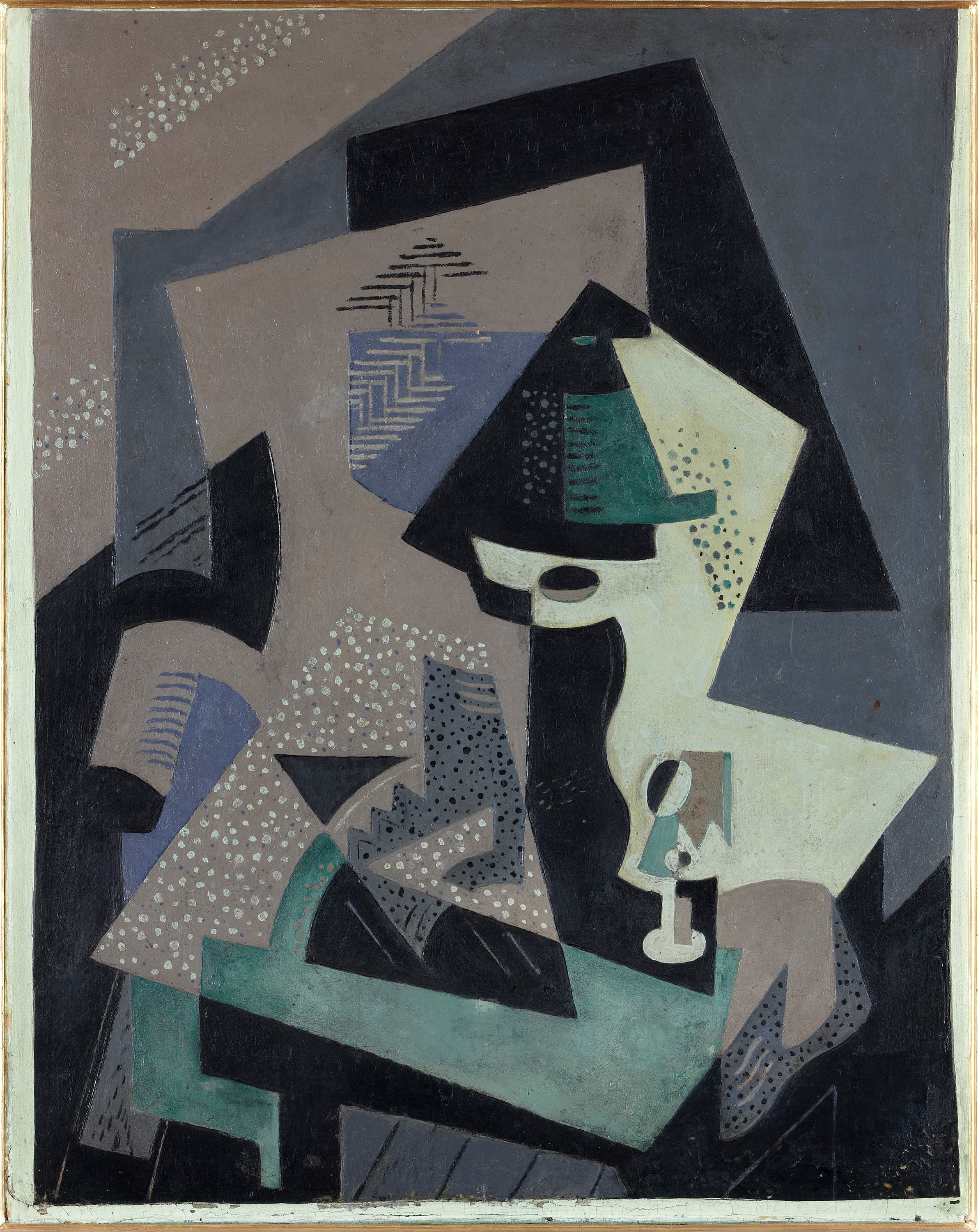 Still life with Green Lamp