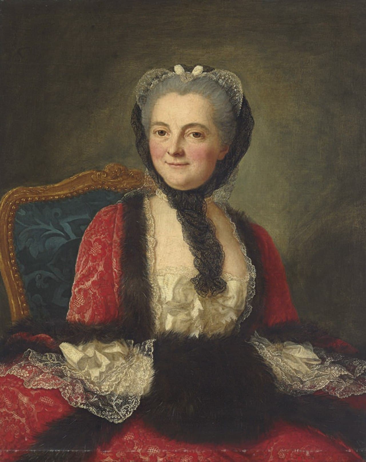Portrait of a woman, seated