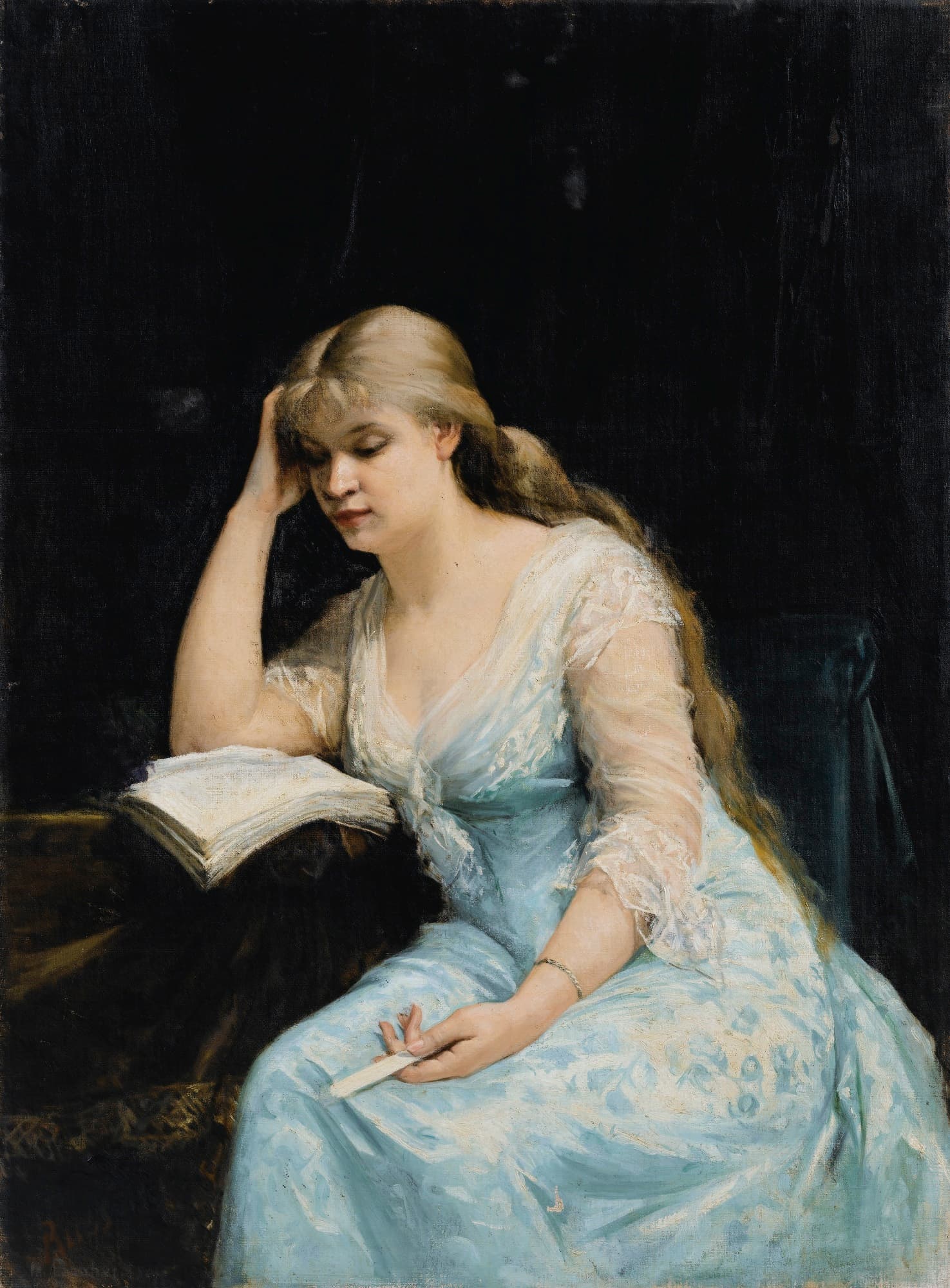 A Young Woman Reading