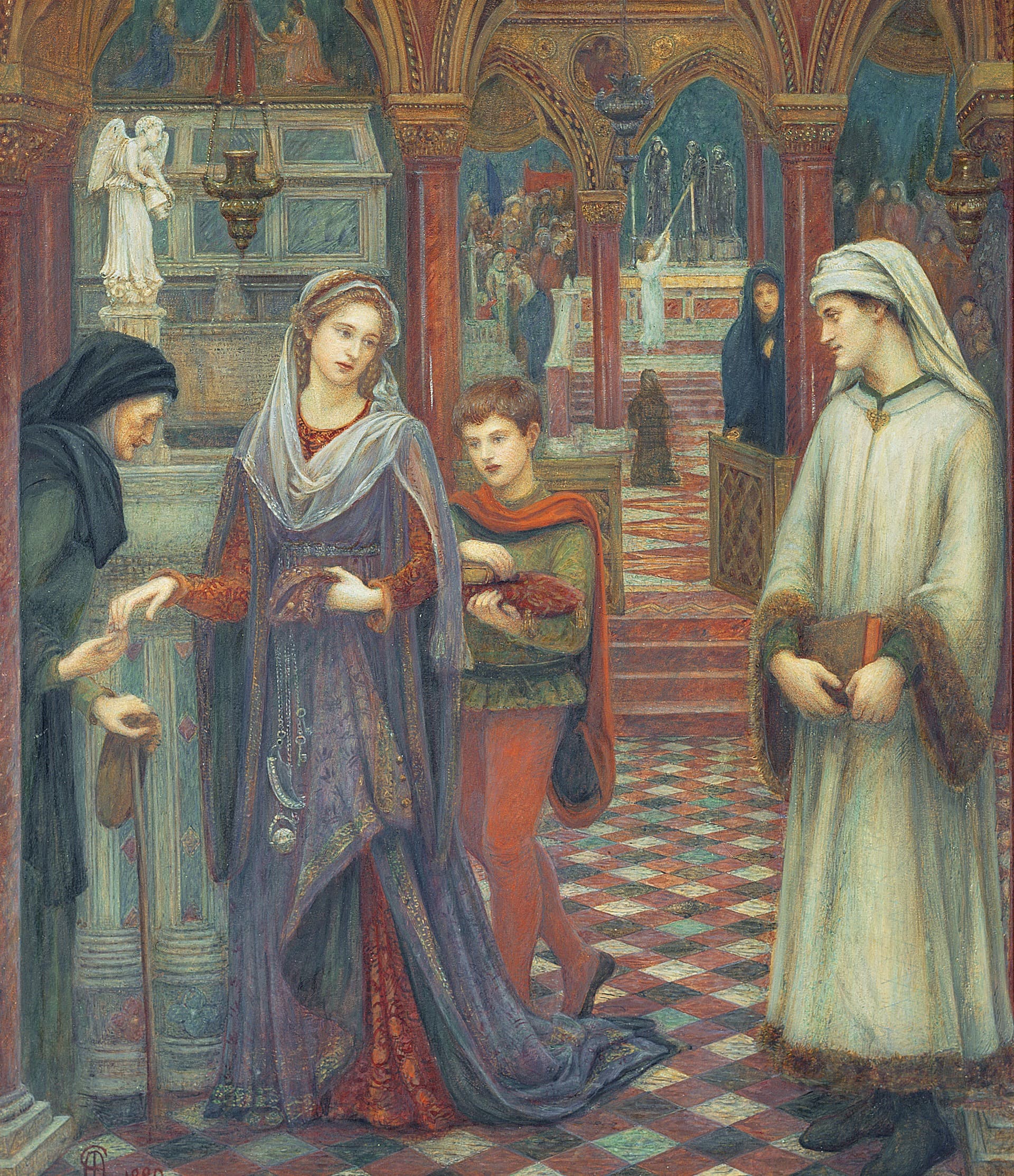 The First Meeting of Petrarch and Laura
