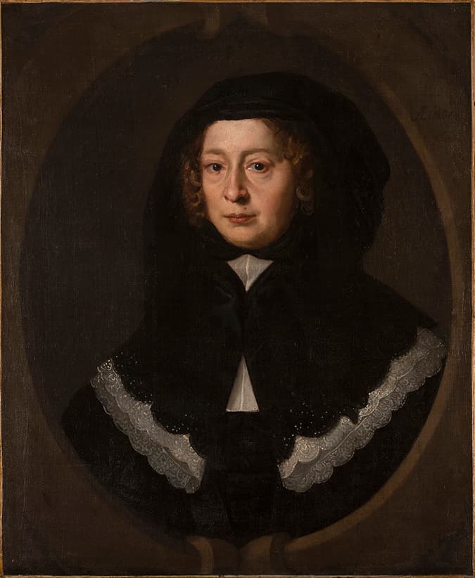 Portrait of a Woman with a Black Hood