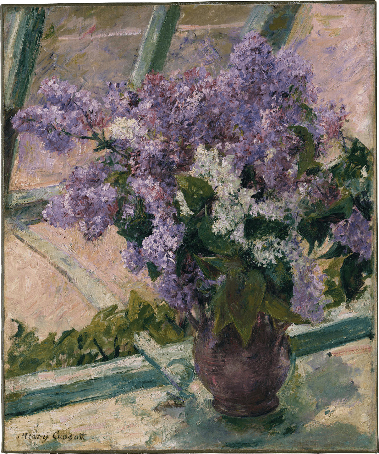 Lilacs in a Window (Vase de Lilas a la Fenetre)