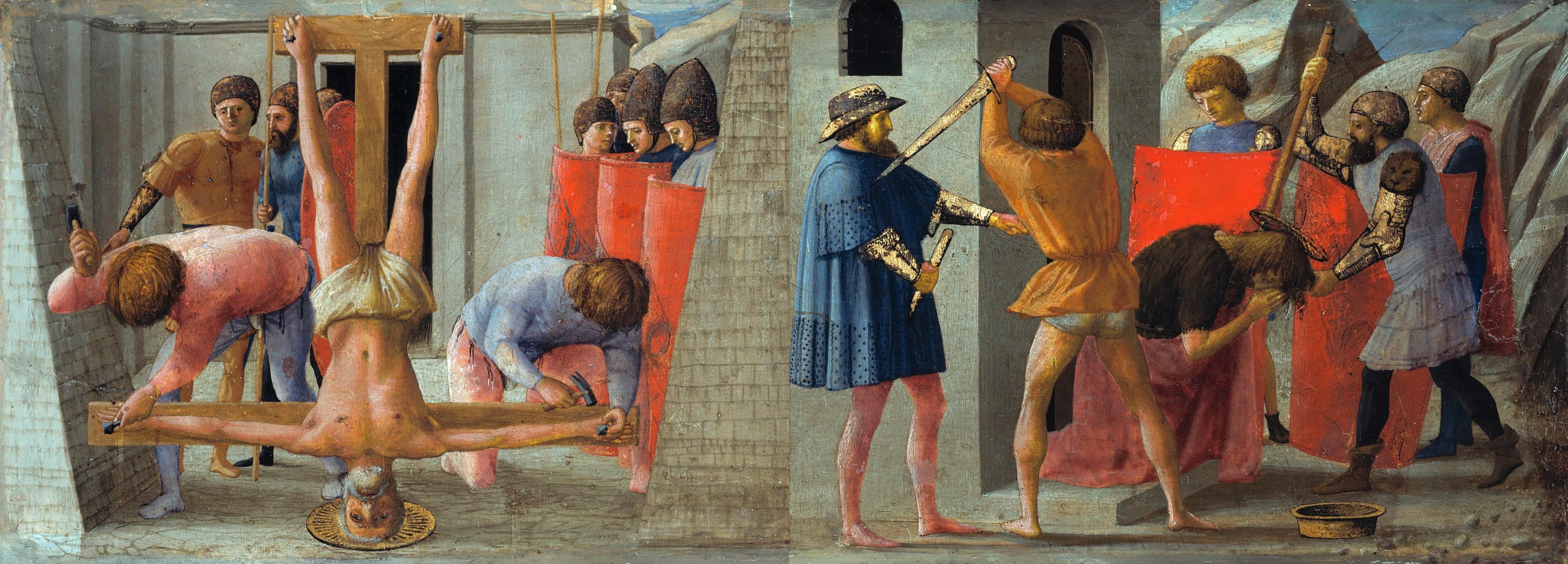 Crucifixion of St. Peter and Beheading of St. John the Baptist
