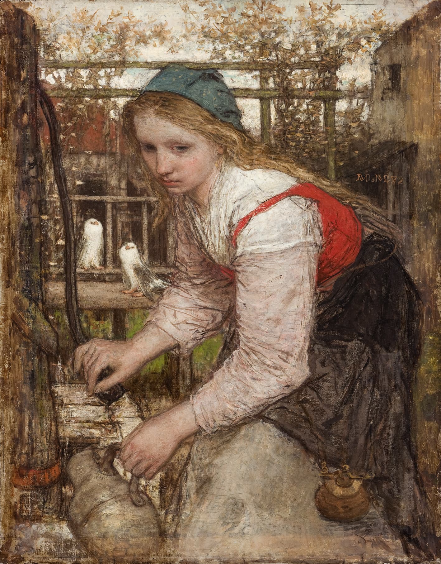 Girl at the pump