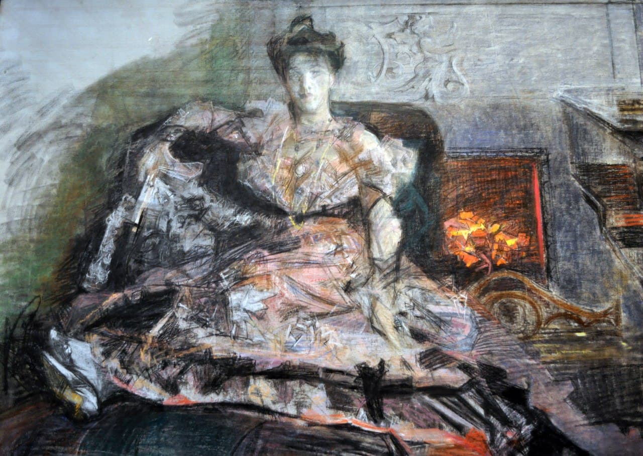 After the Concert, at the Fireplace