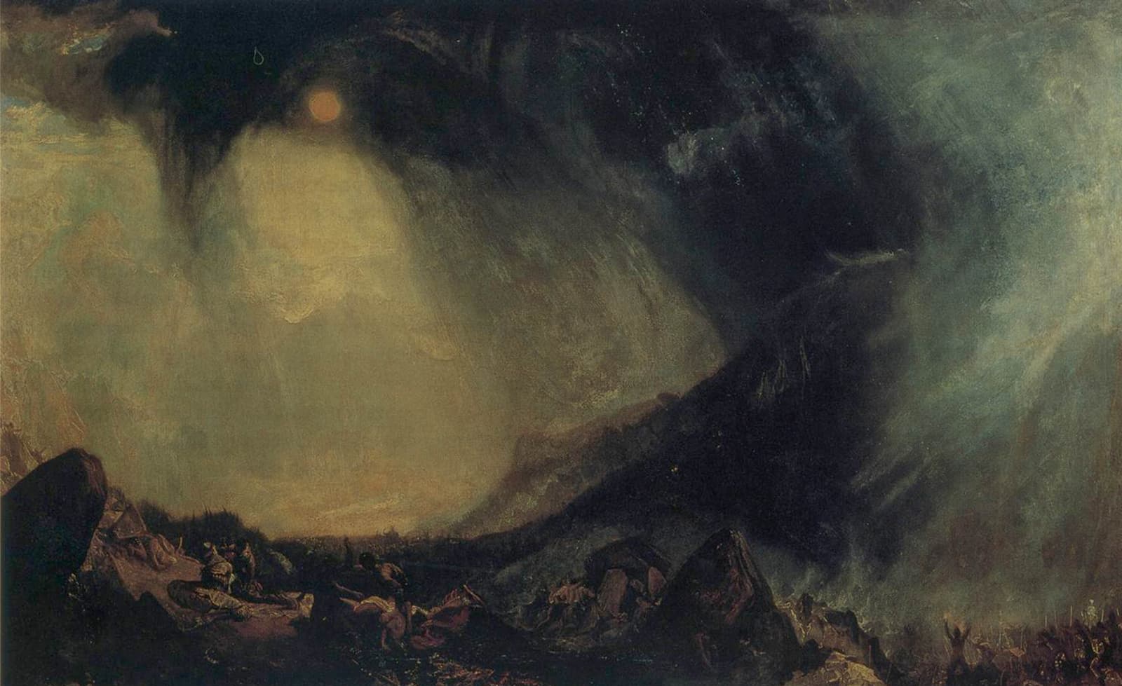 Hannibal and his Men crossing the Alps