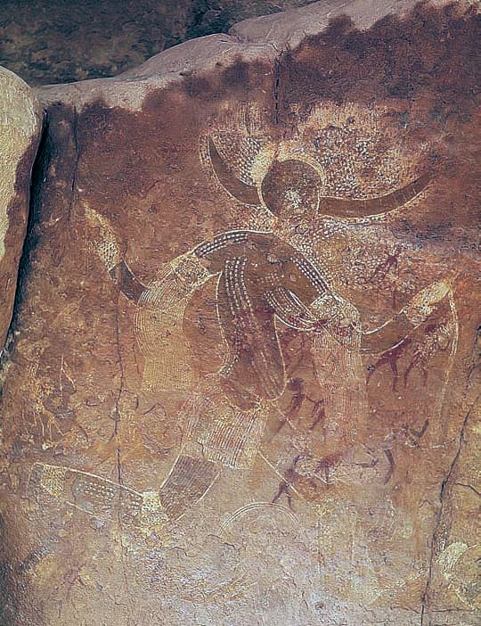 Running horned woman, Tassili n’Ajjer