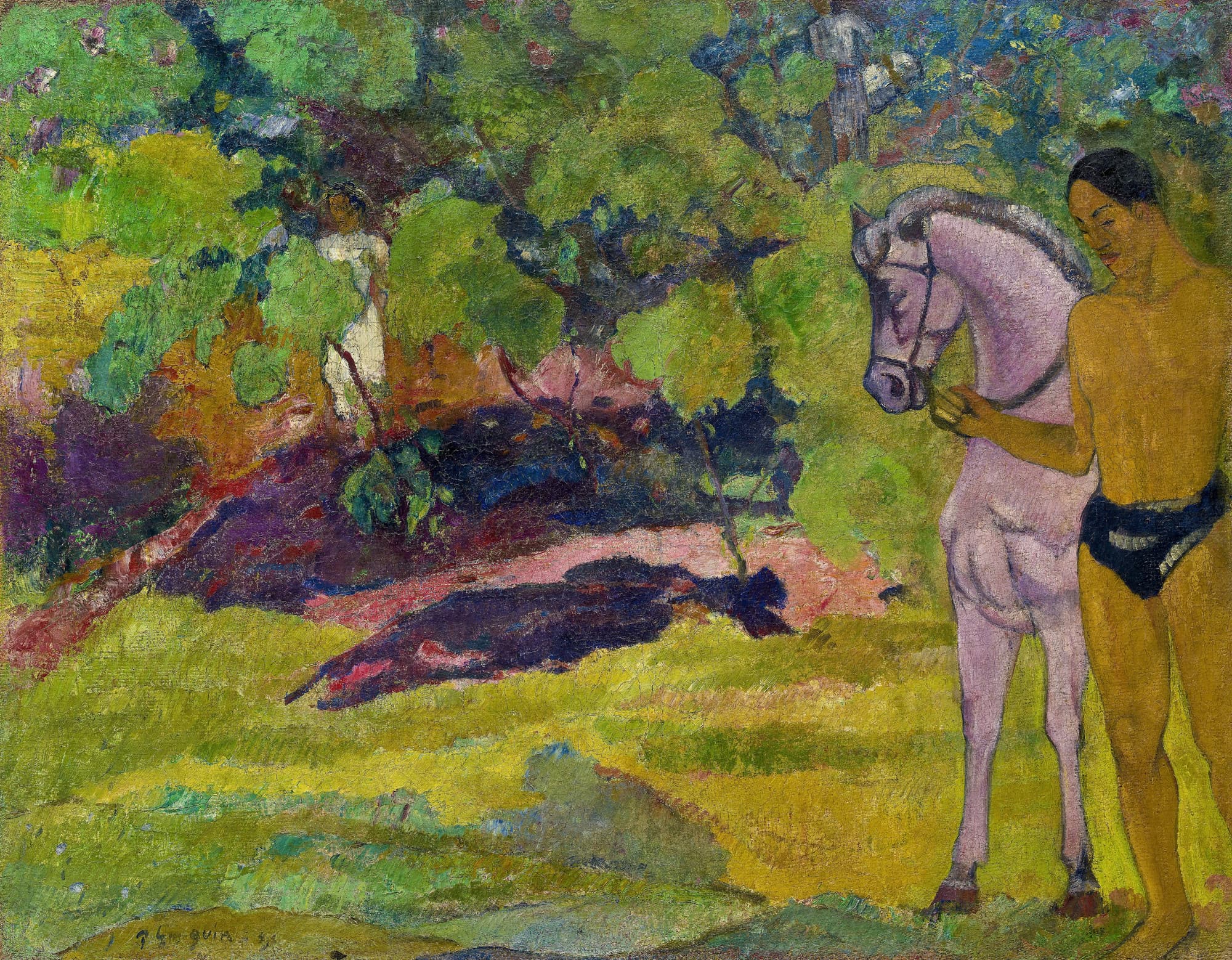 In the Vanilla Grove, Man and Horse