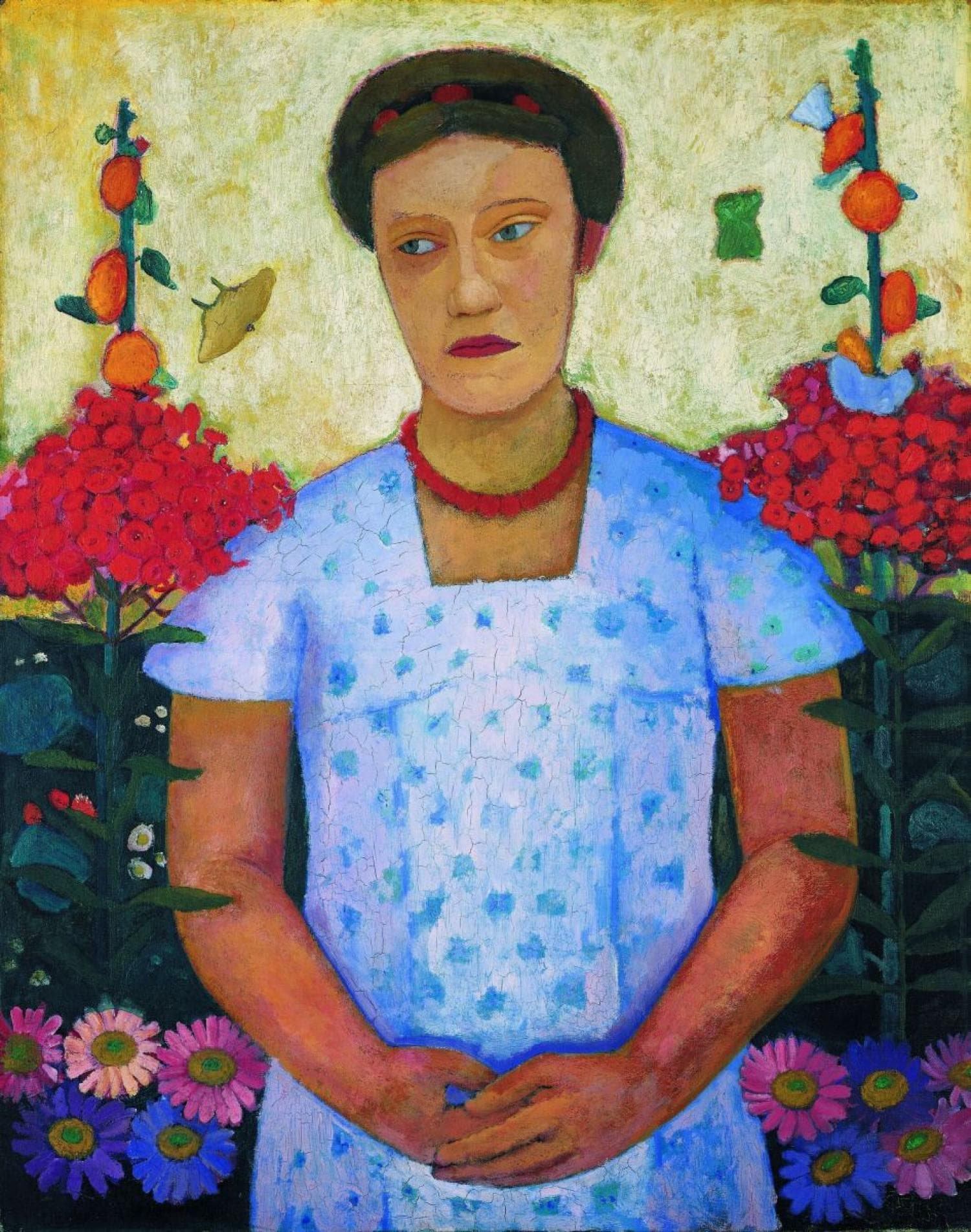 Portrait of Lee Hoetger with Flowers