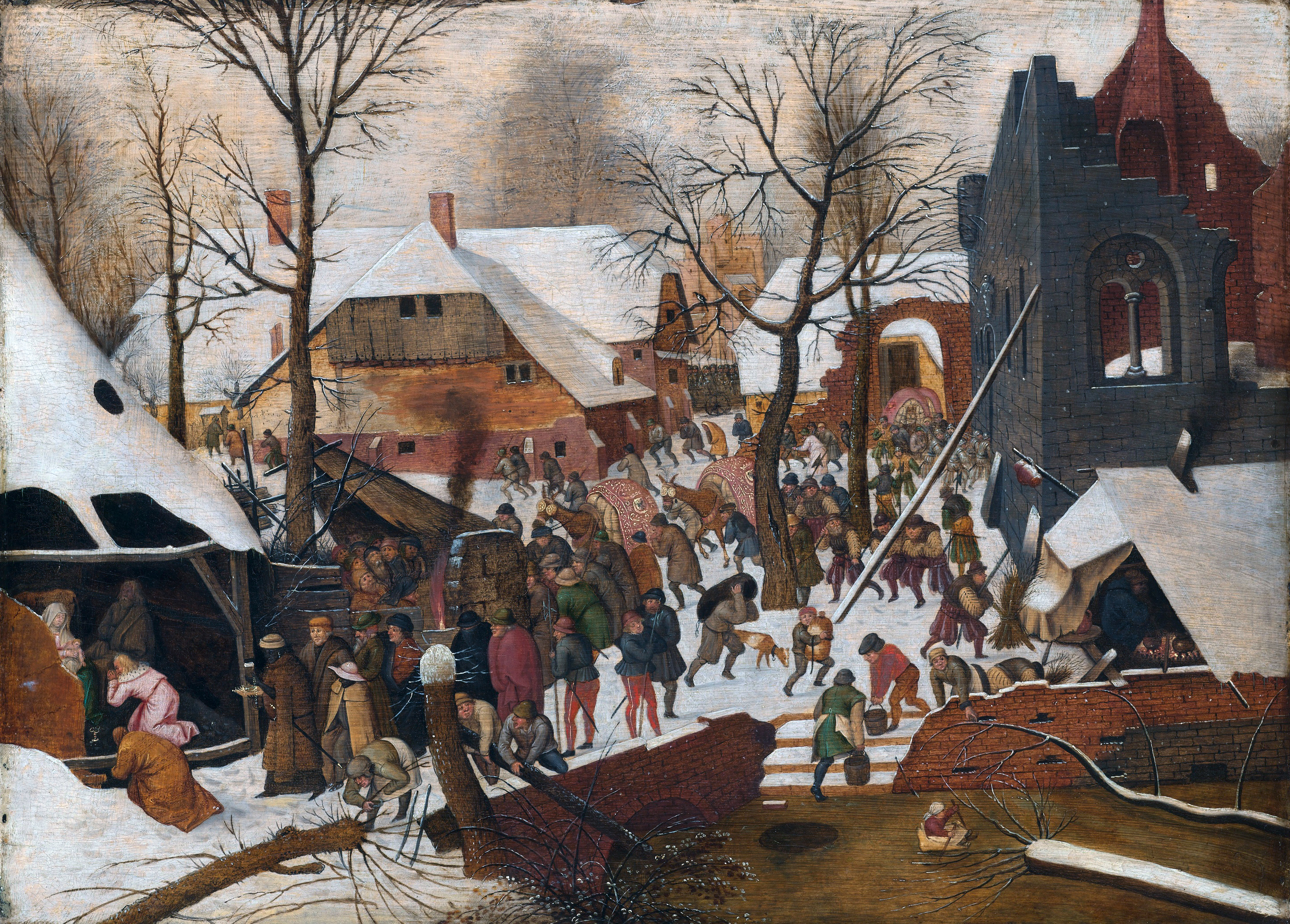 Adoration of the Kings in the Snow