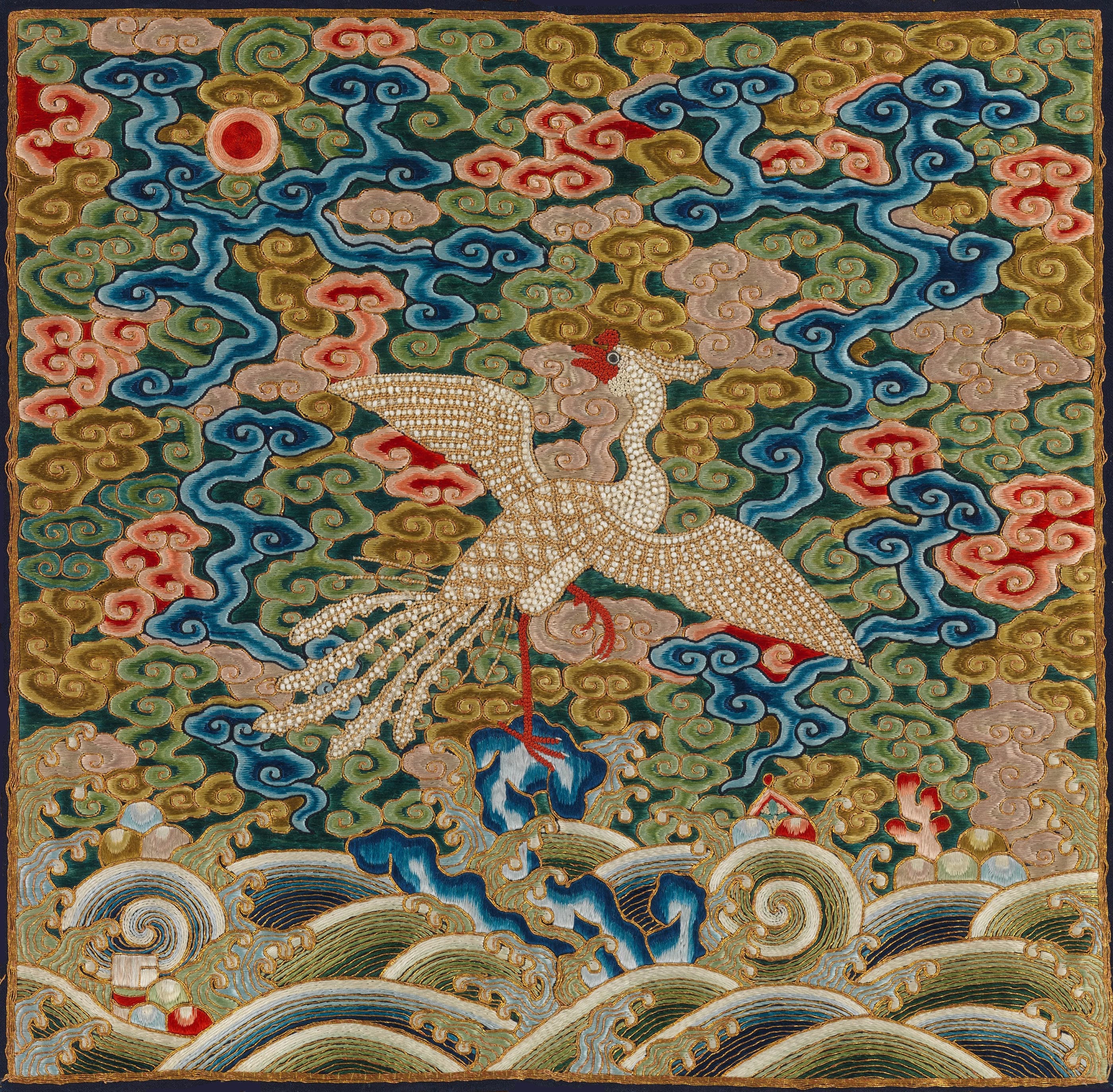 Rank Badge with Silver Pheasant