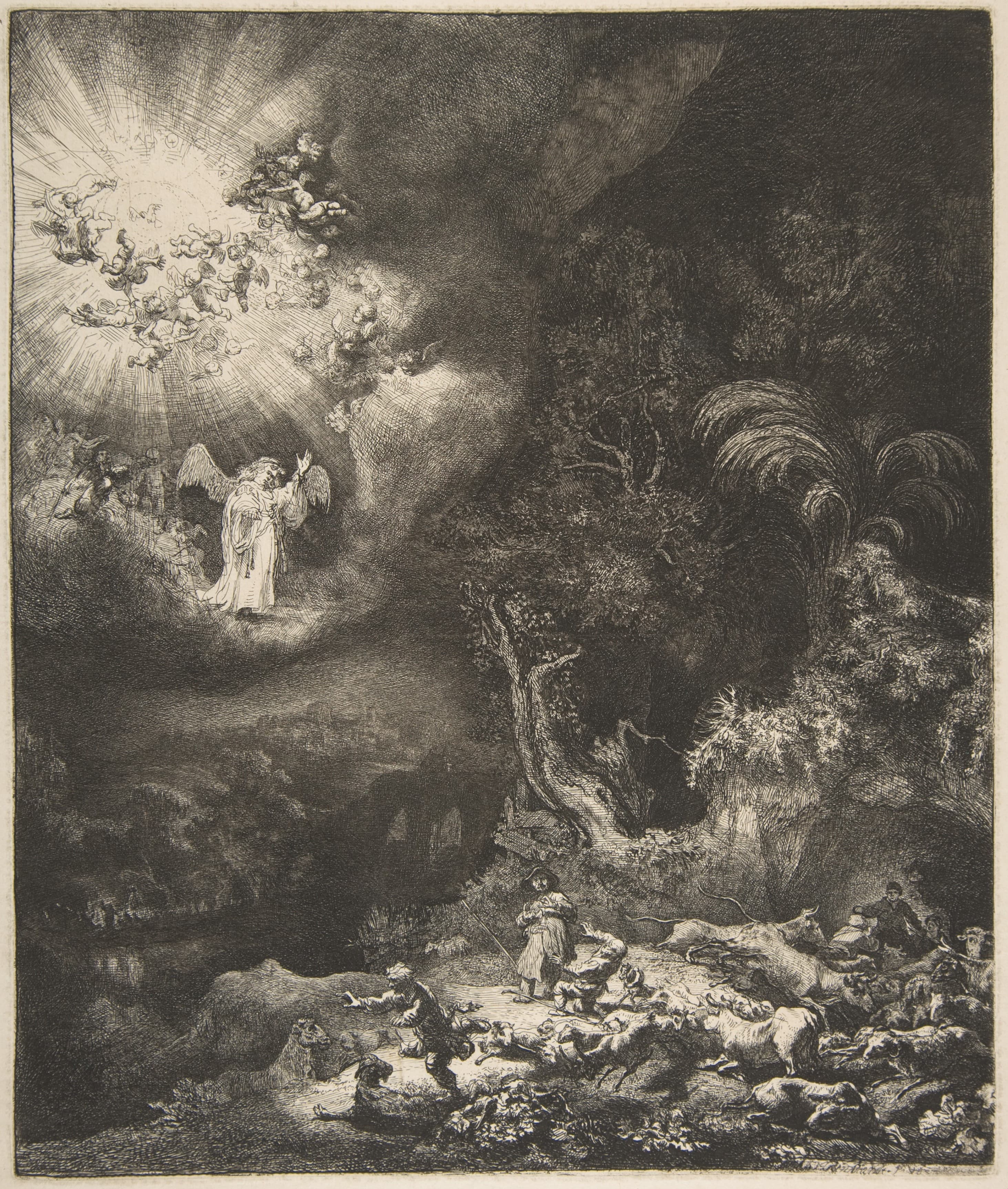 The Angel Appearing to the Shepherds