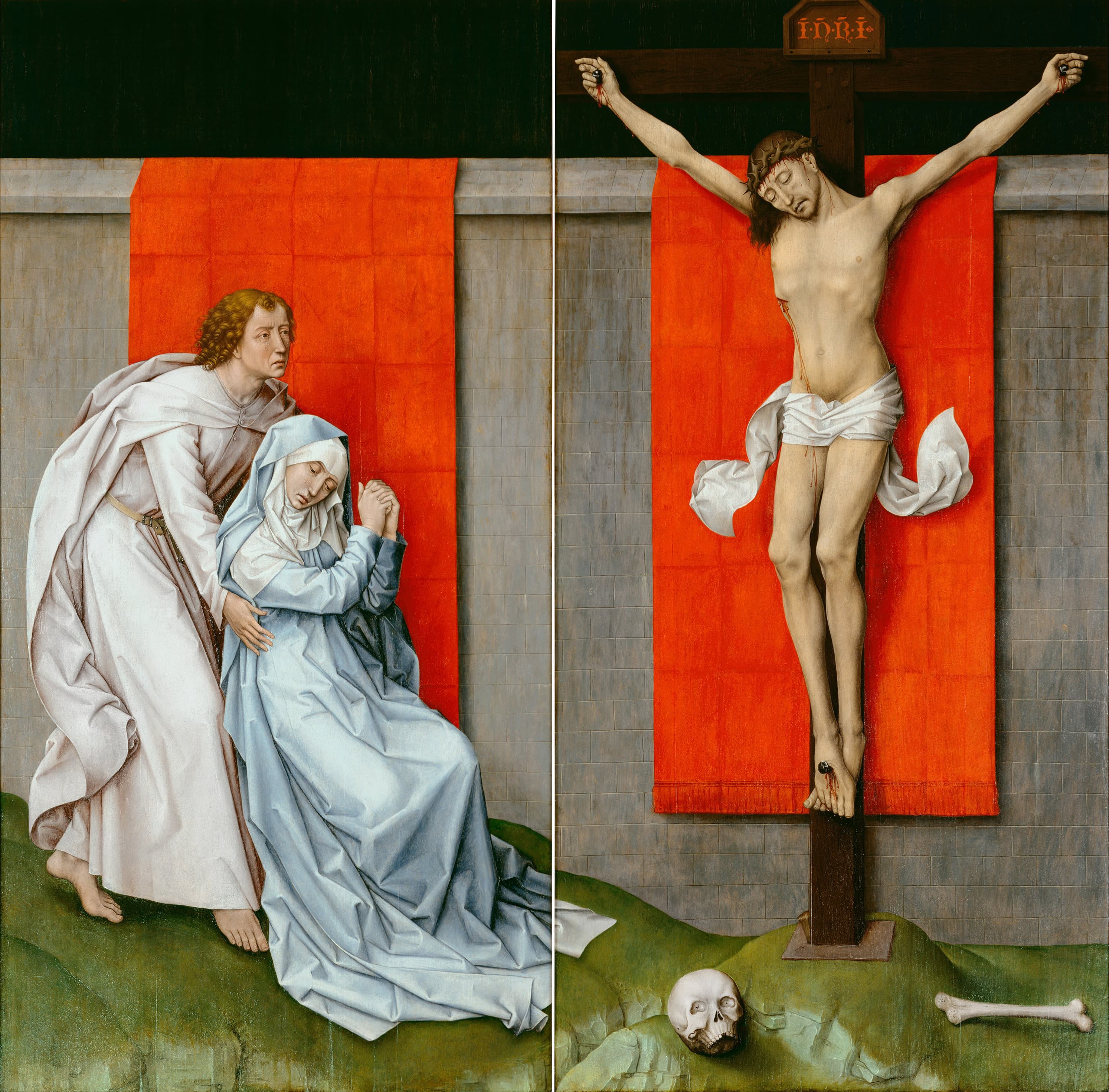 The Crucifixion, with the Virgin and Saint John the Evangelist
Mourning