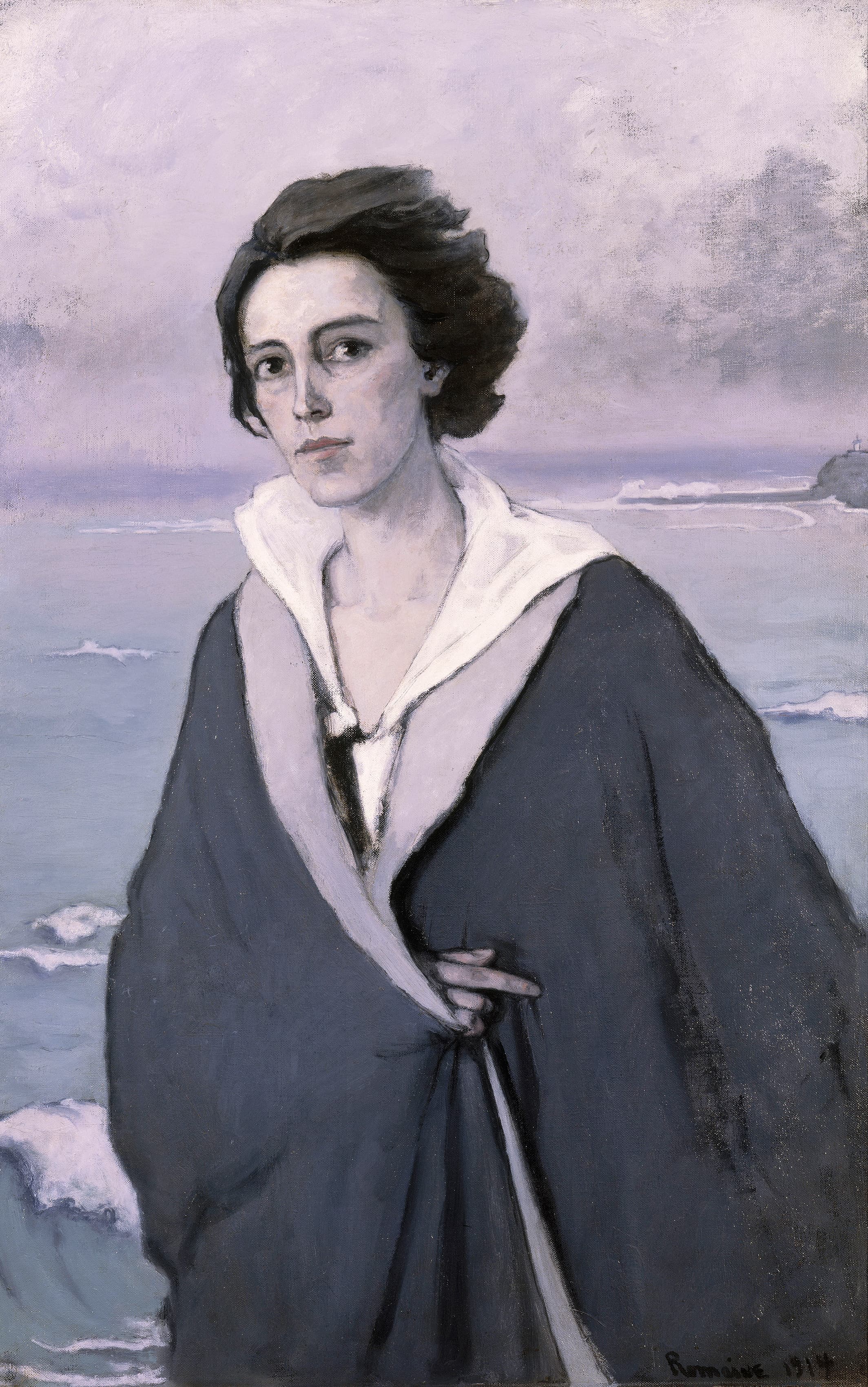 At The Seaside — Self-portrait