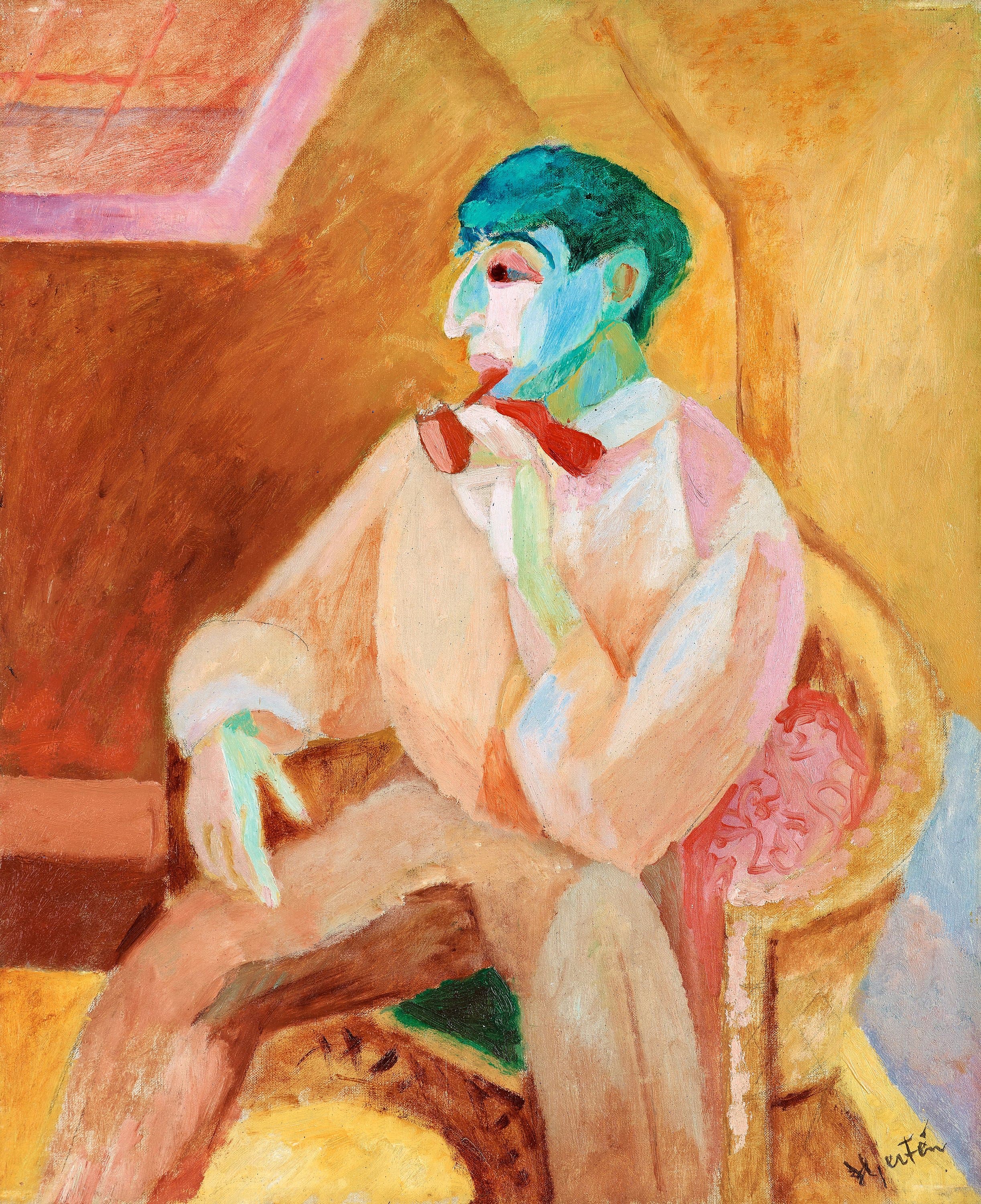 Isaac With A Pipe